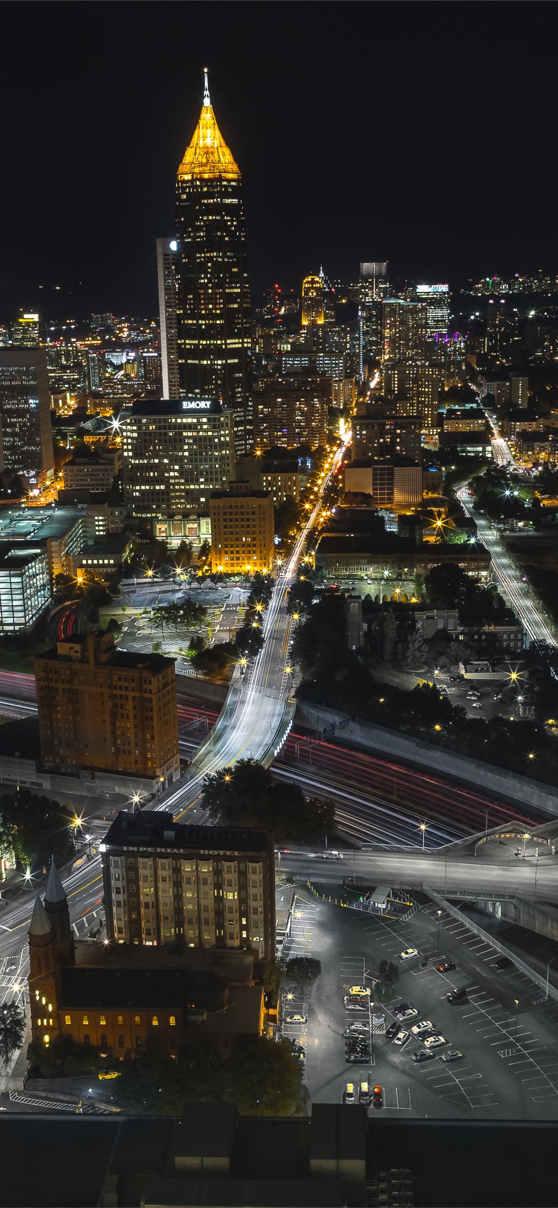 Atlanta Skyline, Travels, Atlanta iPhone wallpapers, 1130x2440 HD Phone