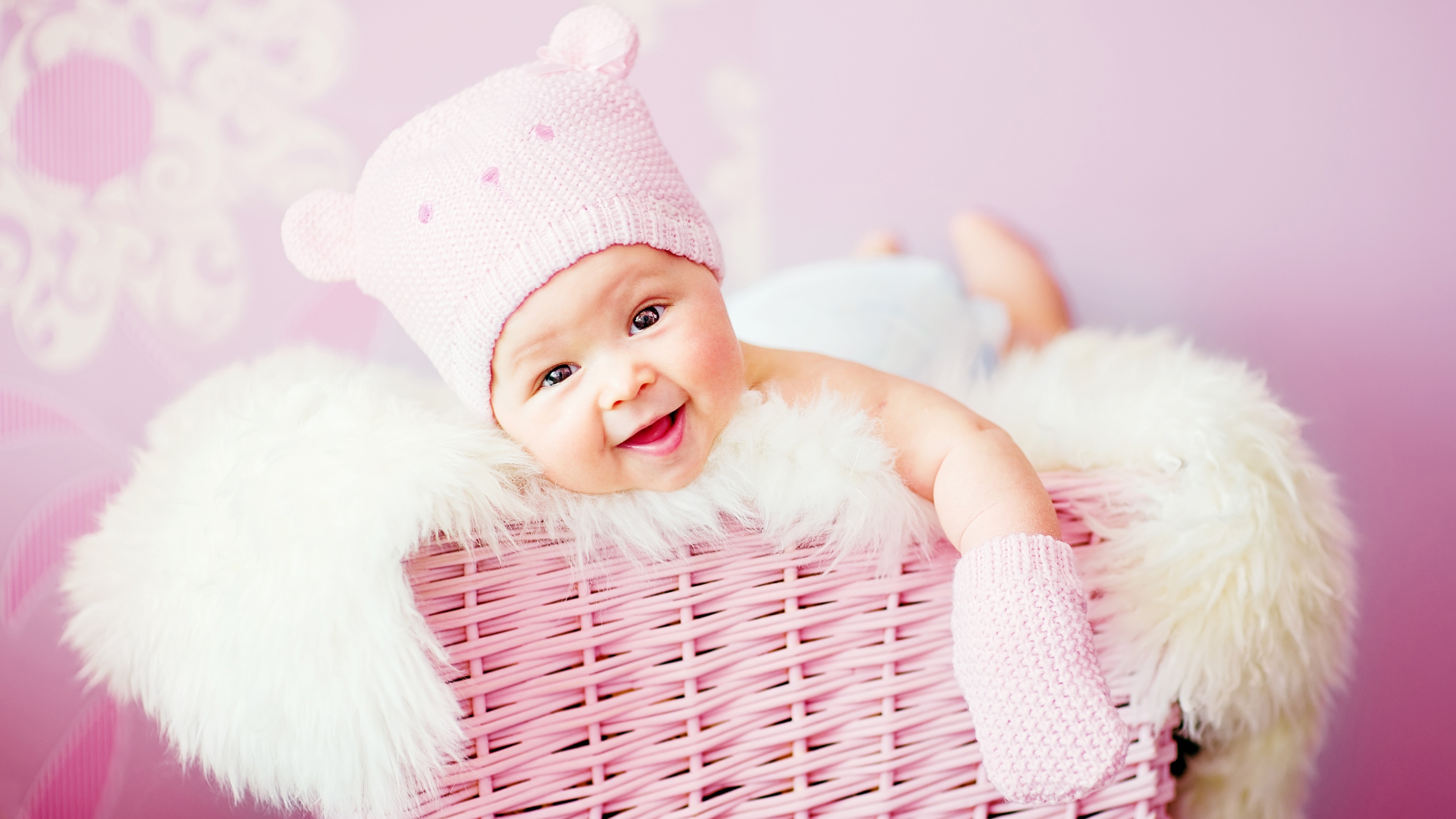 Baby, Cute Pink Wallpaper, 3840x2160 4K Desktop