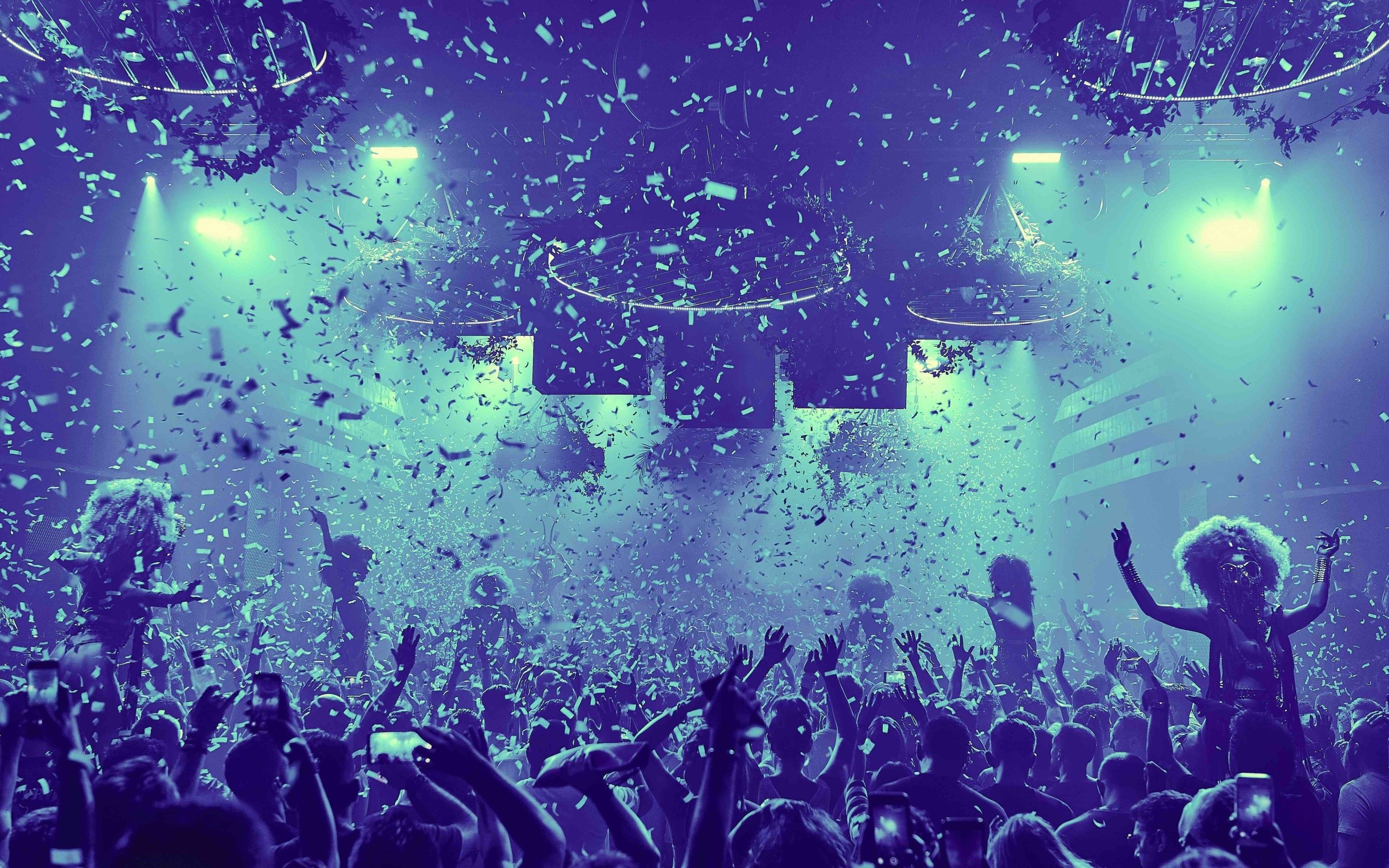 Confetti, Discotheque Wallpaper, 2880x1800 HD Desktop