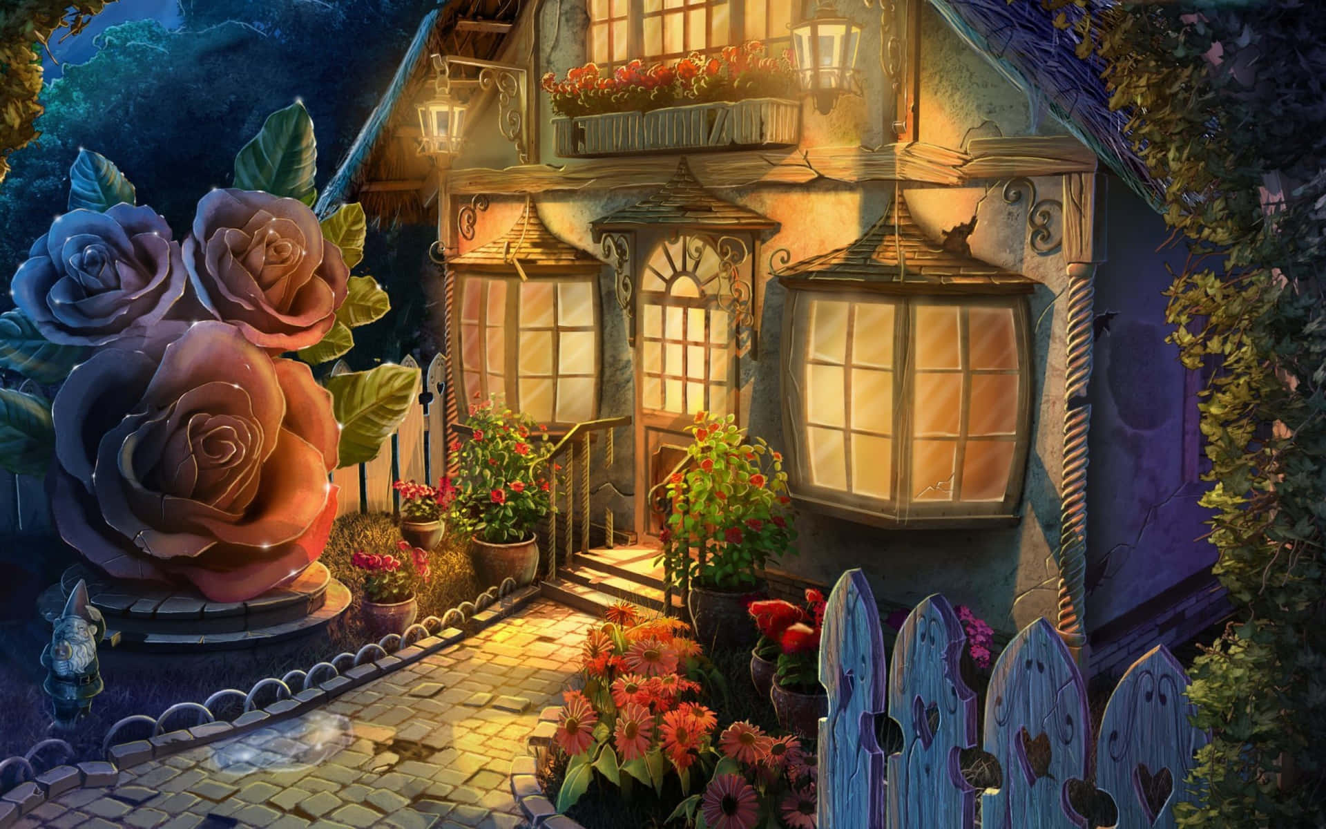 Fairy house, Beautiful Backgrounds Wallpaper, 1920x1200 HD Desktop