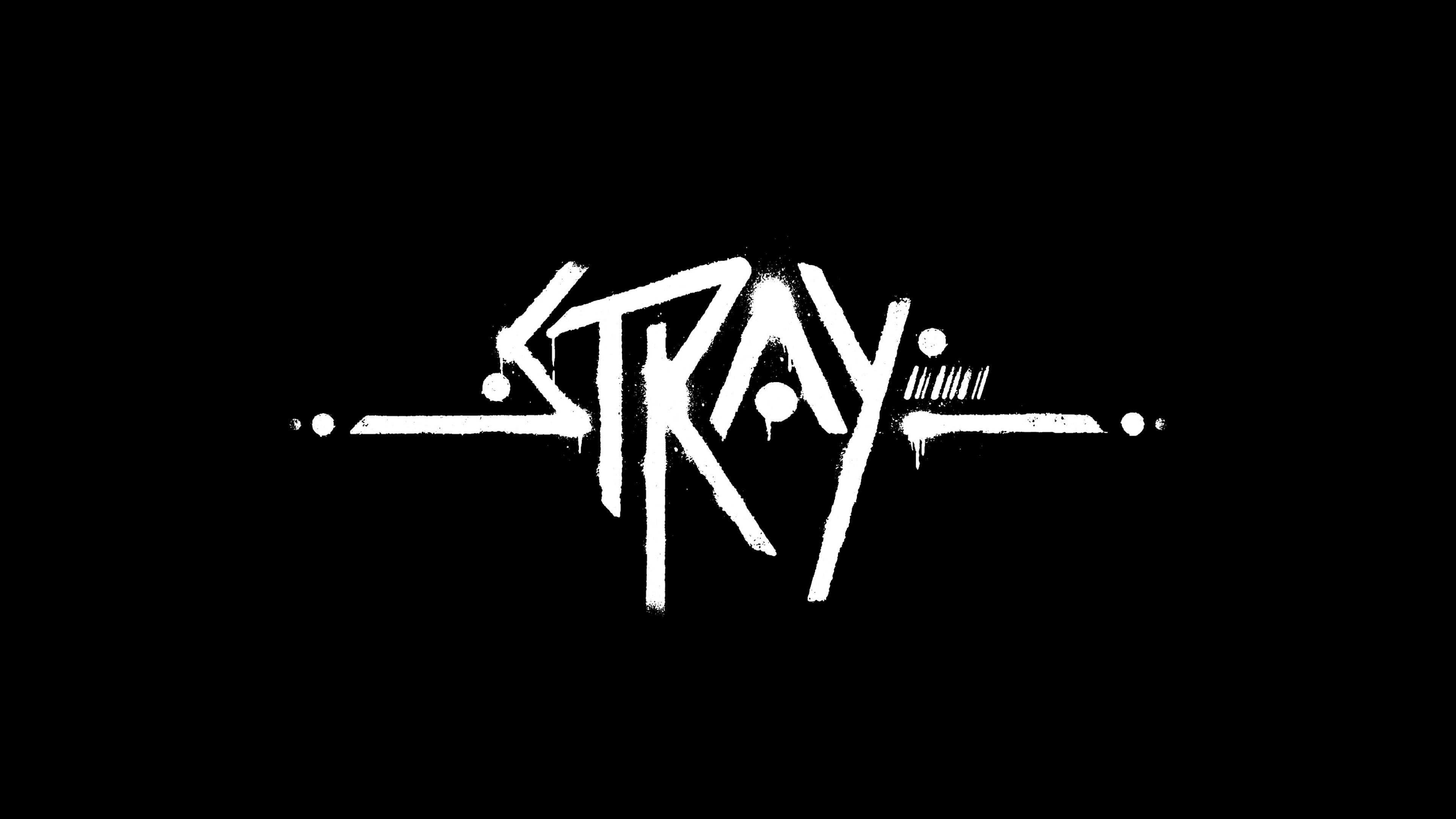 Logo, Stray (Game) Wallpaper, 3840x2160 4K Desktop