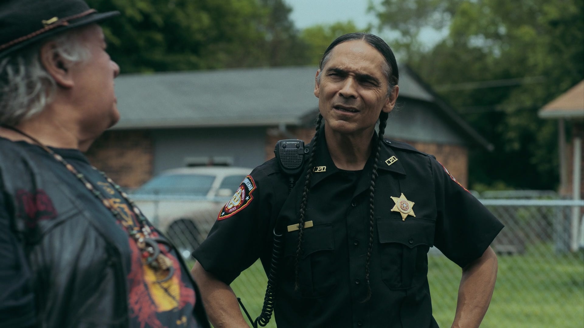 Reservation Dogs, Zahn McClarnon, Officer Big's Motorola radio, Reservation Dogs Episode 8, 1920x1080 Full HD Desktop