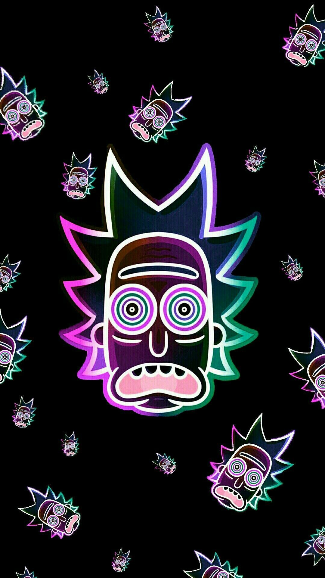 Rick and Morty, Glitch wallpapers, Poster, Mobile and tablet, 1080x1920 Full HD Phone