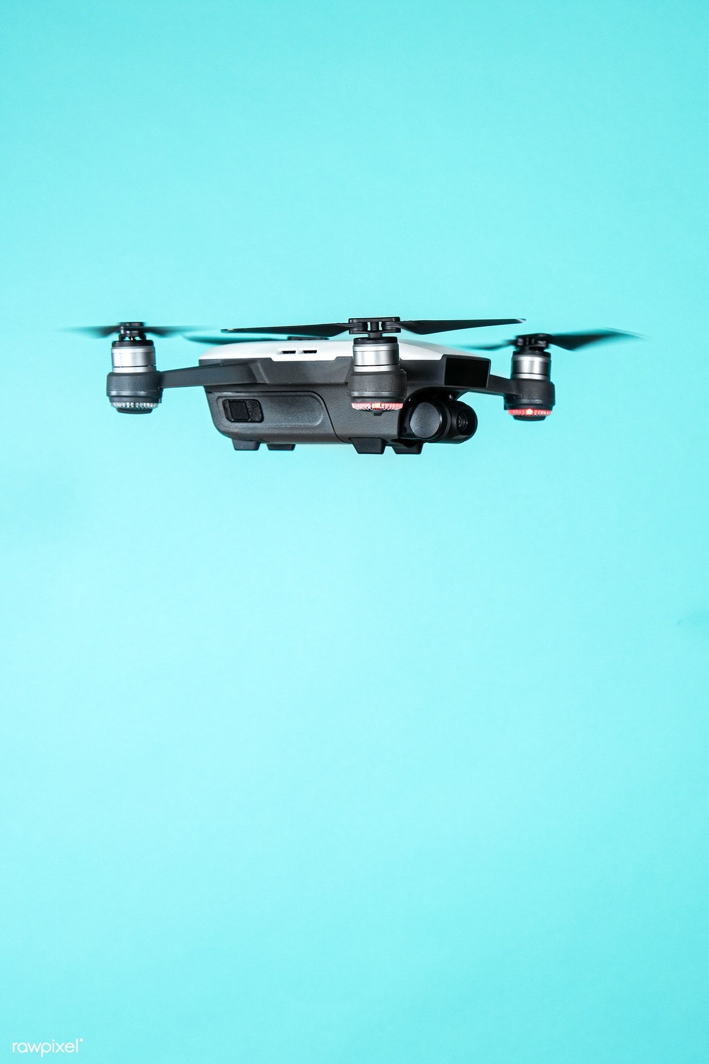 Flying drone, Blue background, Premium image, Photographic composition, 1400x2100 HD Phone