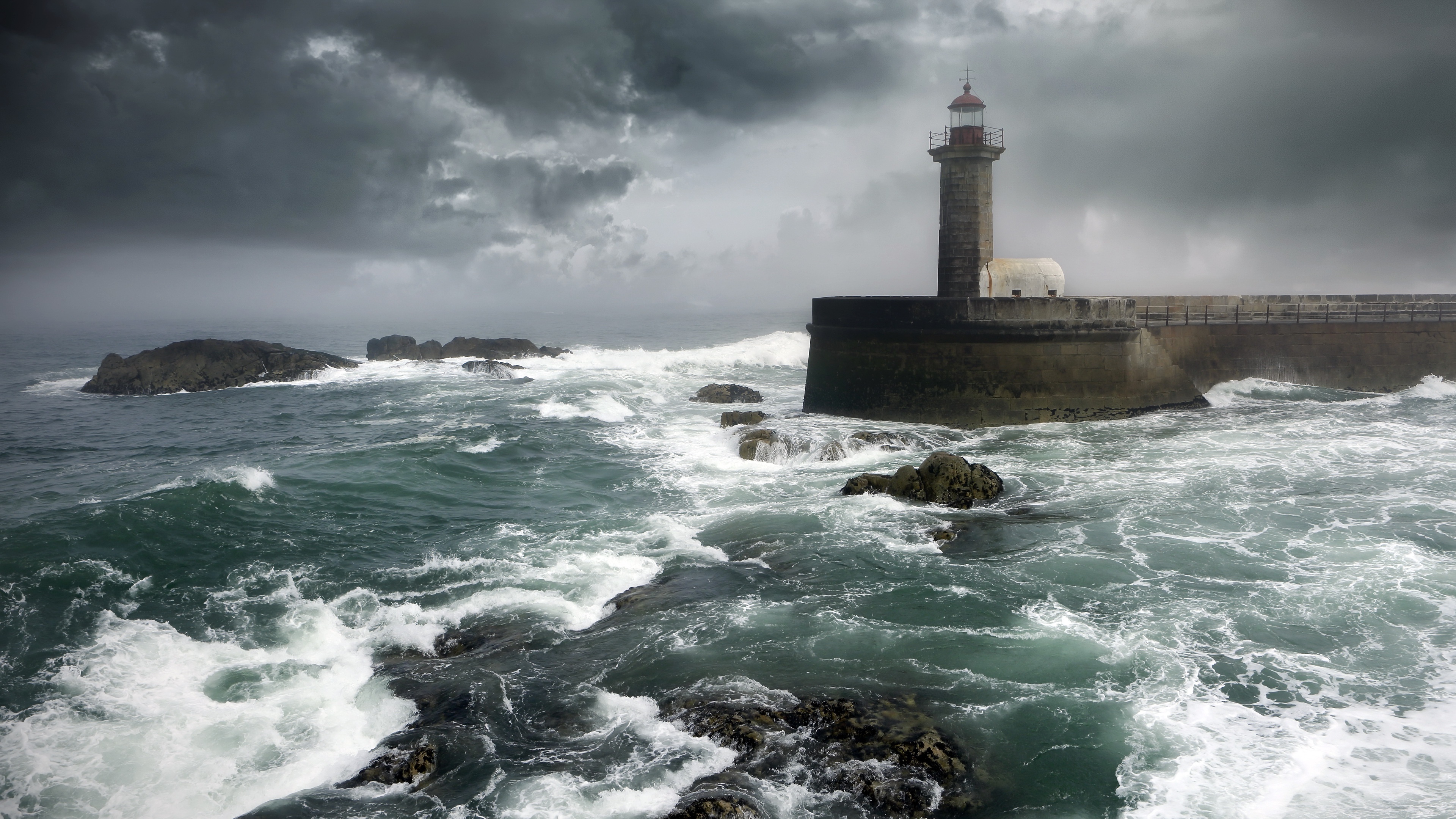 Lighthouse, Ultra HD wallpaper, Breathtaking view, Serene atmosphere, 3840x2160 4K Desktop