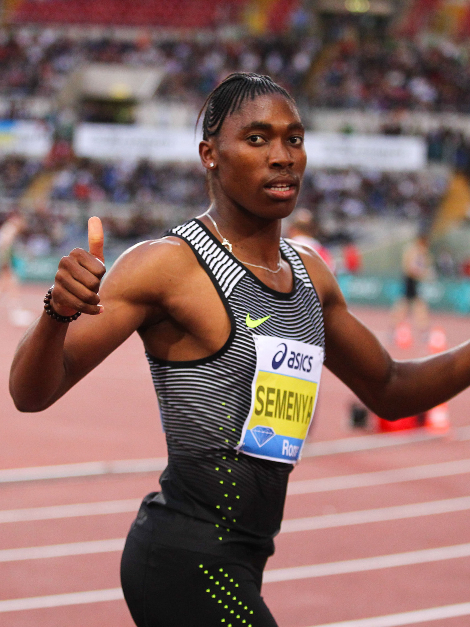 Rome 2016, Caster Semenya Wallpaper, 1540x2050 HD Phone