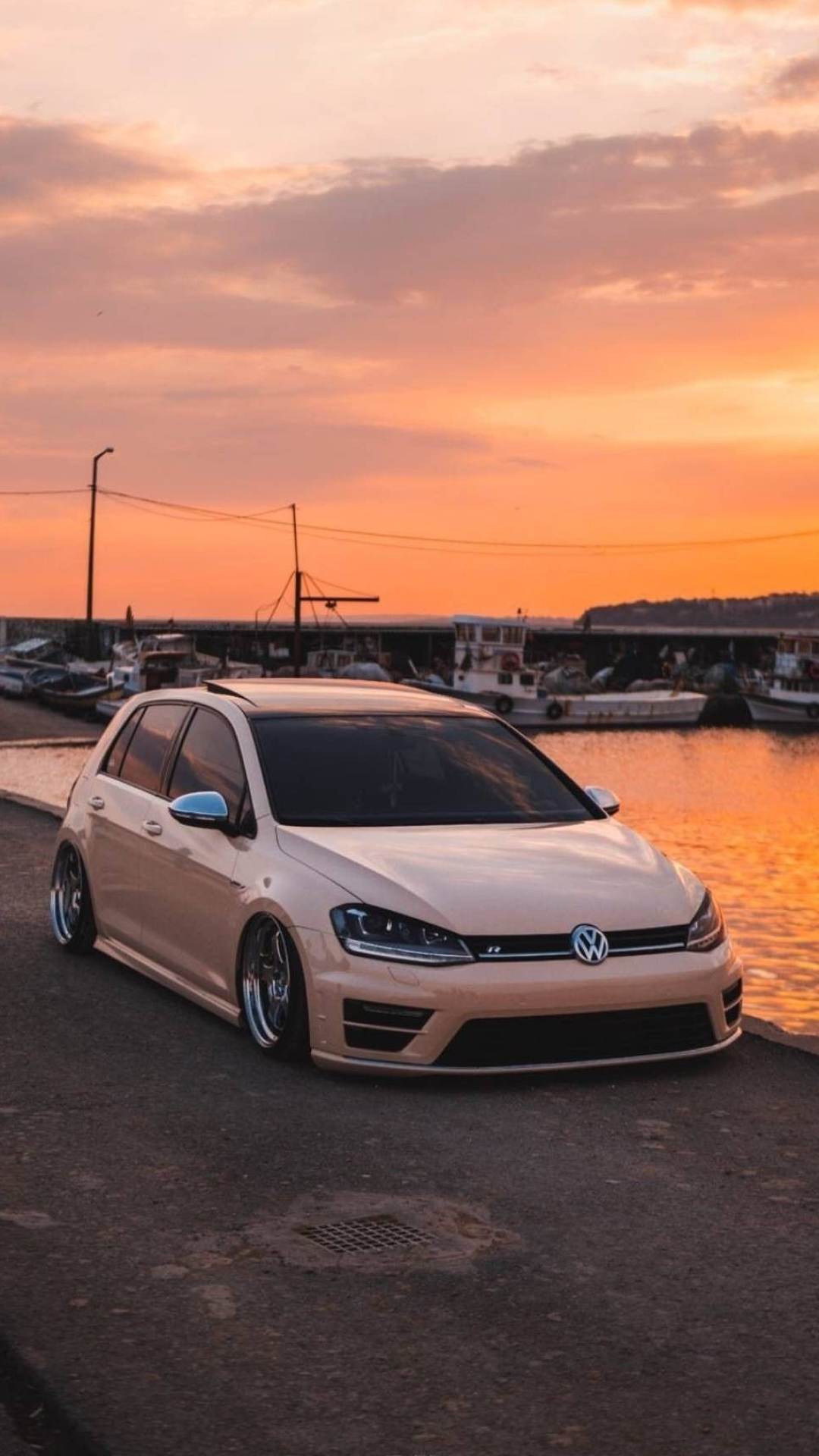 Golf VII Stance, GTI Wallpaper, 1080x1920 Full HD Phone