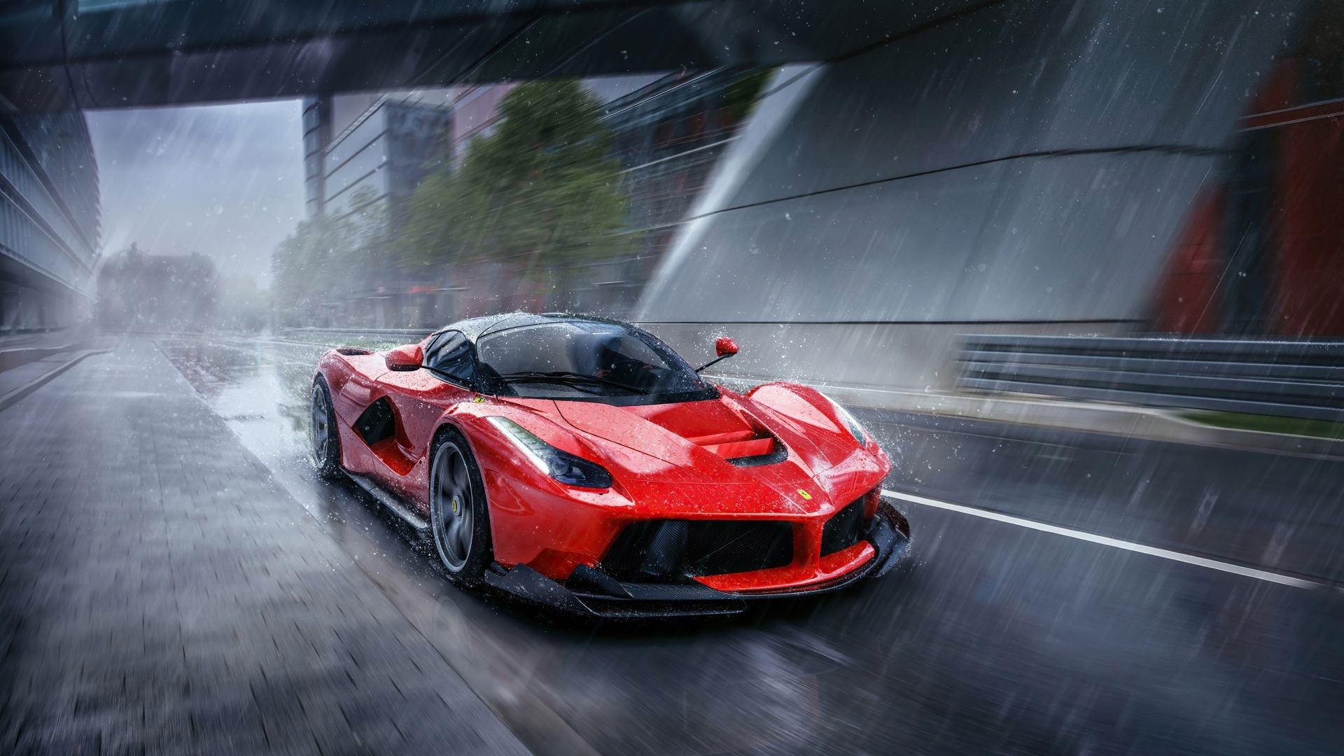 Rainy, LaFerrari Wallpaper, 1920x1080 Full HD Desktop