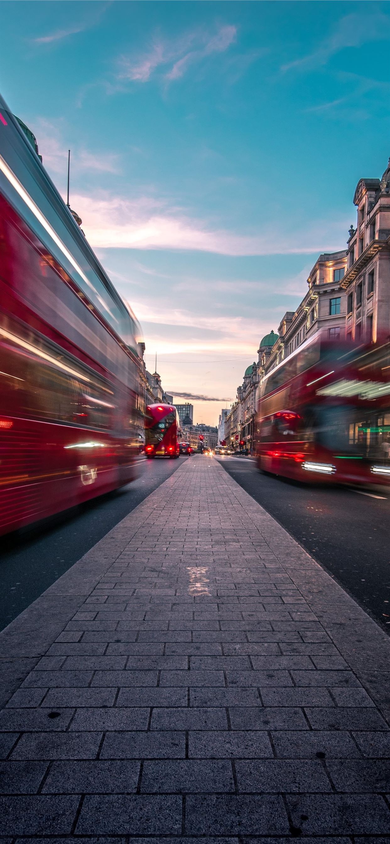 Double-decker Bus, Vibrant city life, Night lights, Urban scenes, 1250x2690 HD Phone