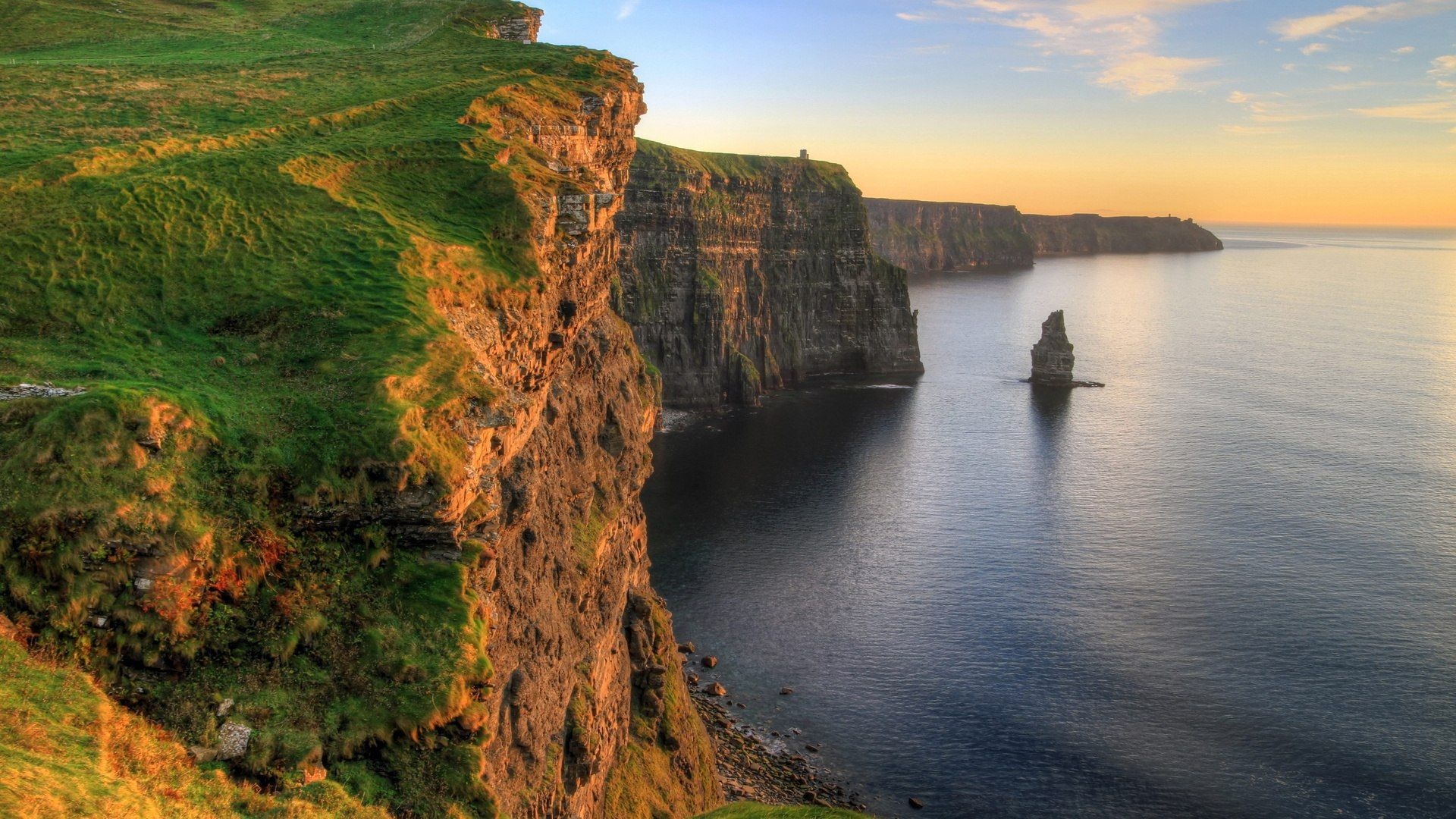 Aran Islands, Cliffs of Moher, Ireland background, 1920x1080 Full HD Desktop