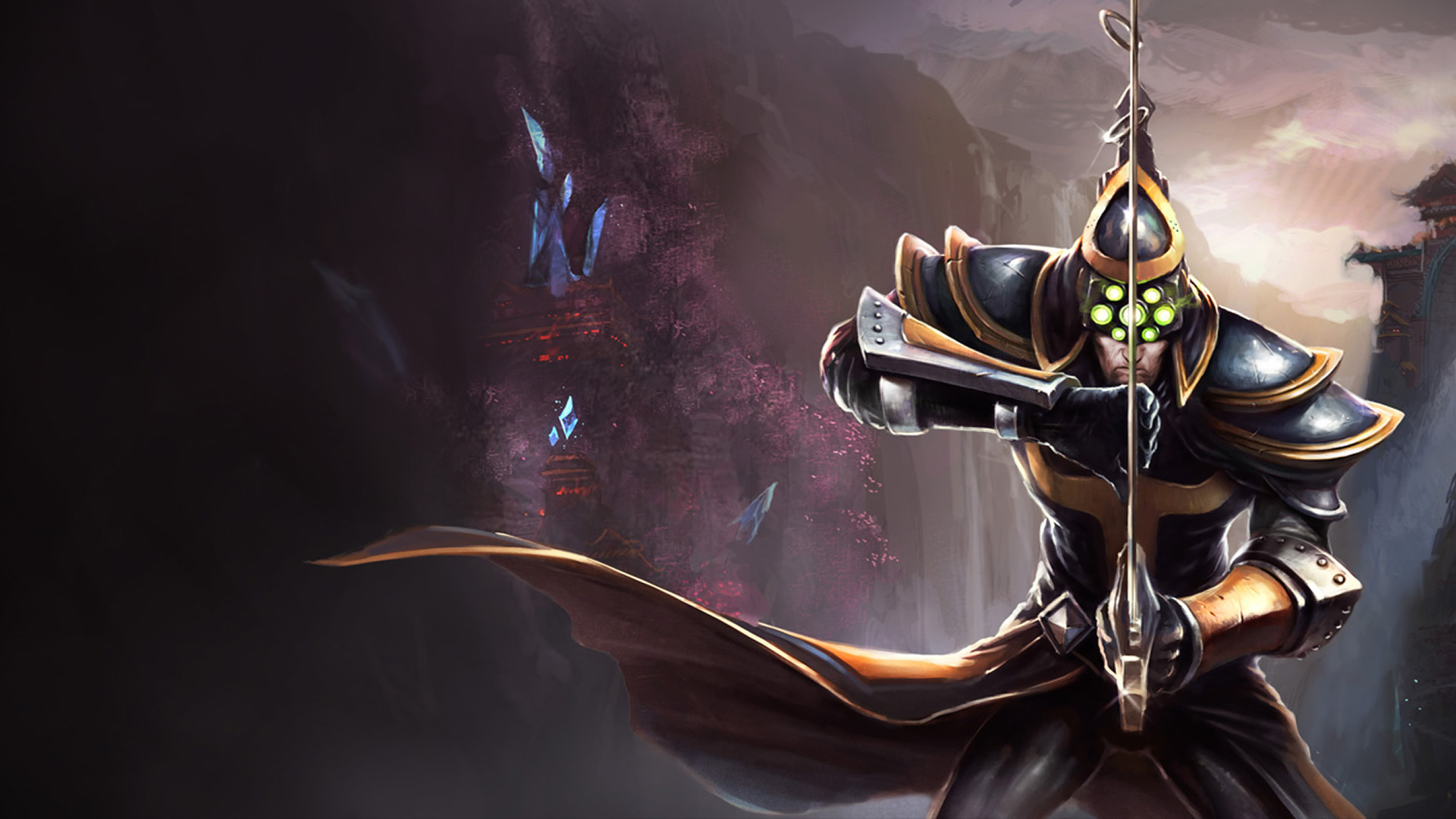 Master Yi classic Chinese, leaguesplash, 1920x1080 Full HD Desktop