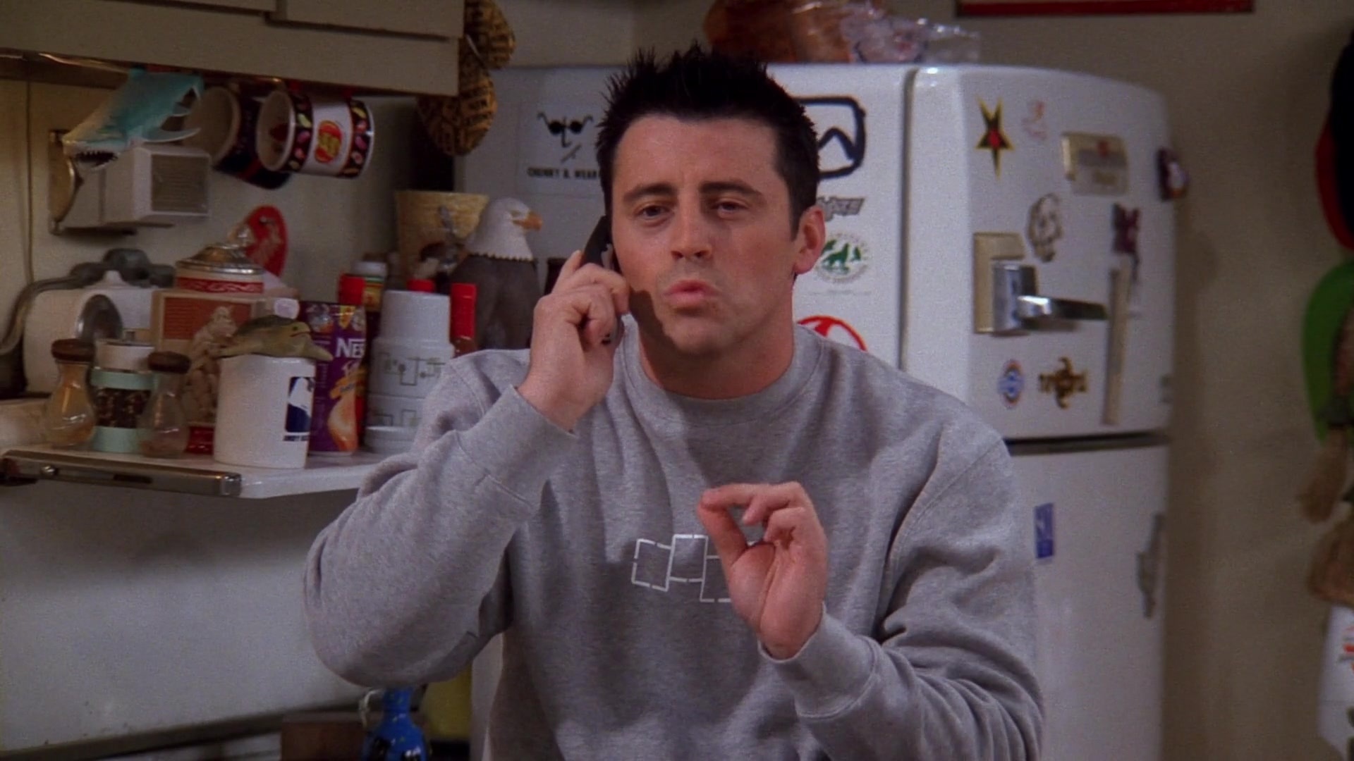 Foursquare sweatshirt, Friends Season 9, Episode 9, Rachel's number, 1920x1080 Full HD Desktop