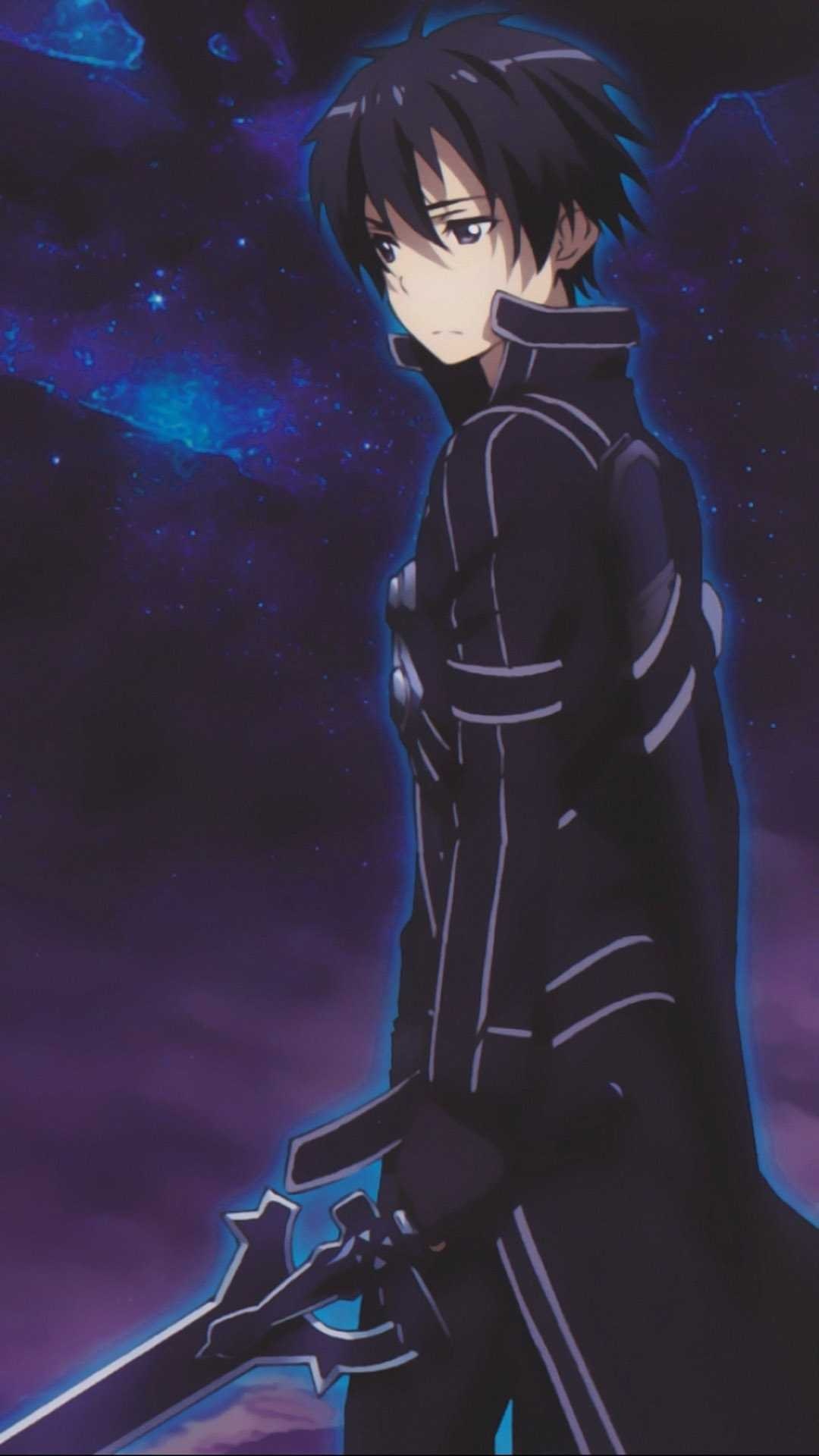 Sword Art Online, Kirito wallpapers, Anime protagonist, Virtual reality, 1080x1920 Full HD Phone