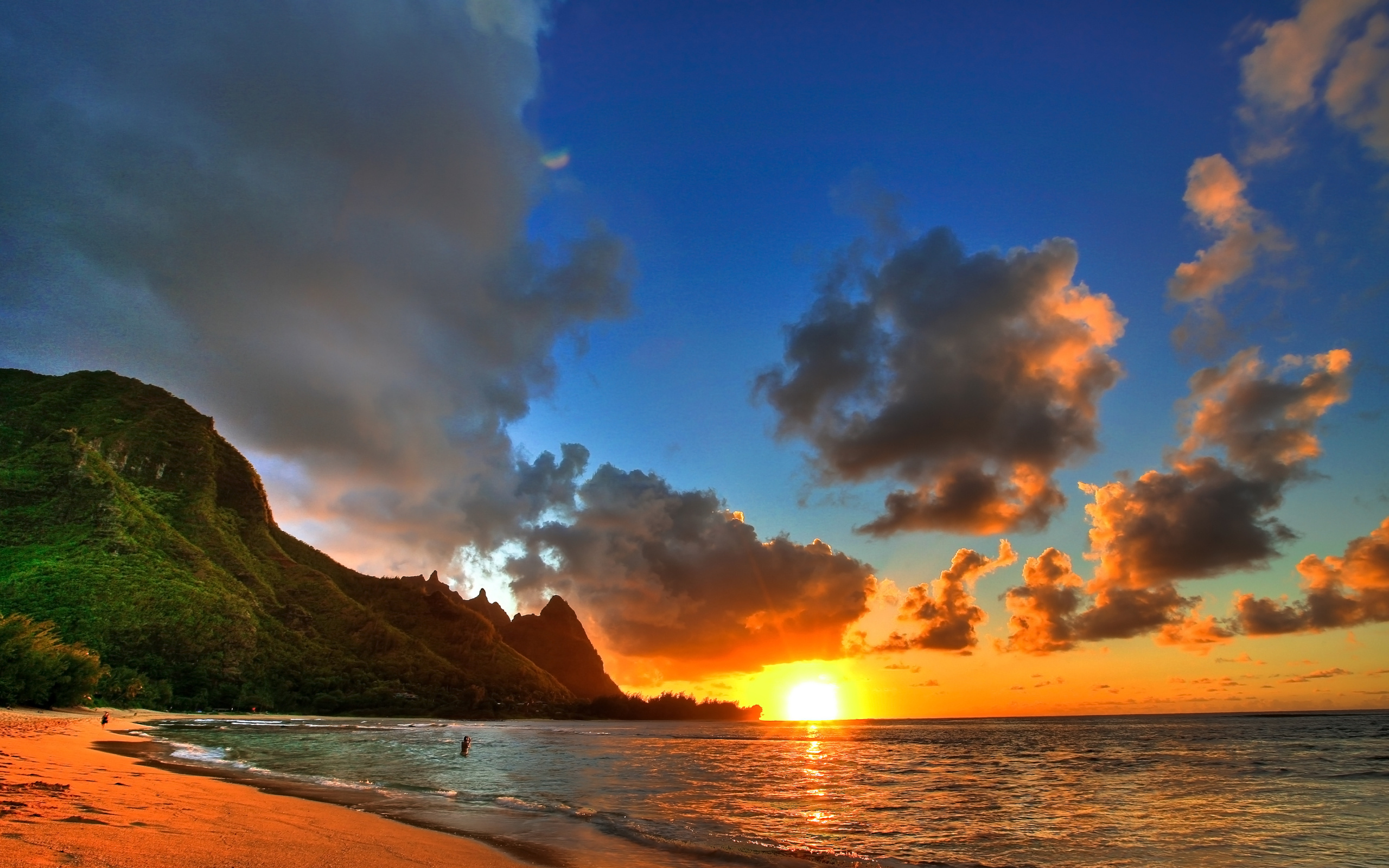 Sunset, Hawaiian Ocean Wallpaper, 2560x1600 HD Desktop