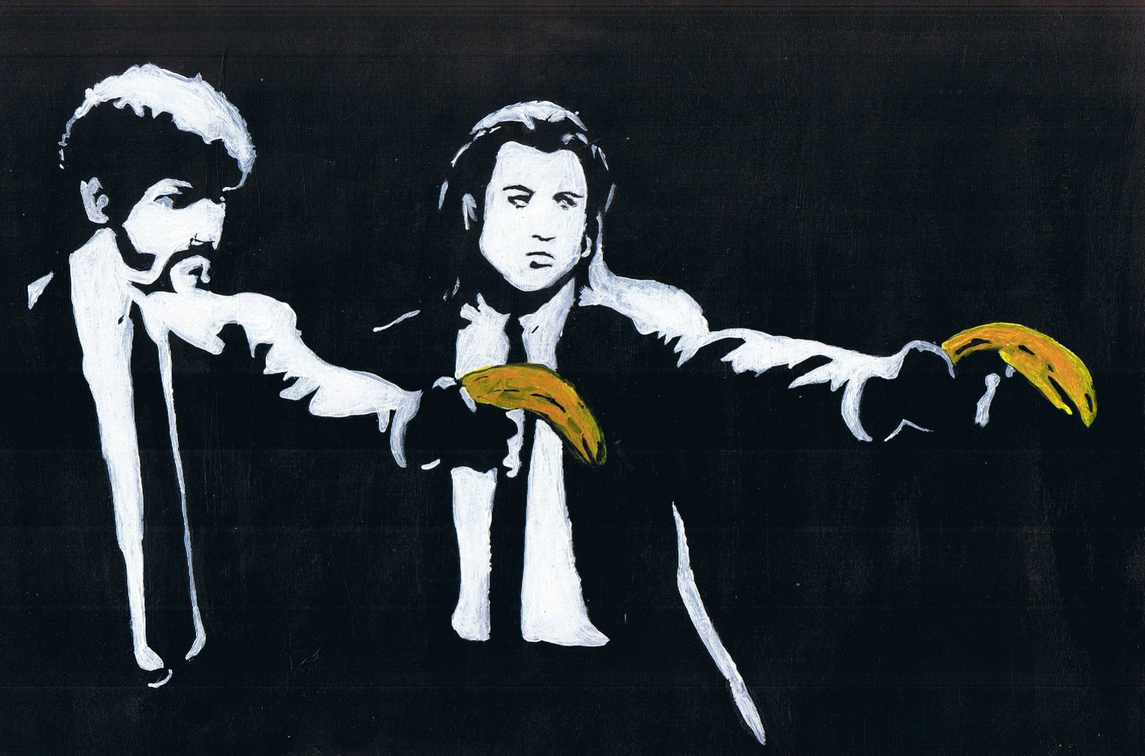 Pulp Fiction, Banksy Wallpaper, 2270x1500 HD Desktop