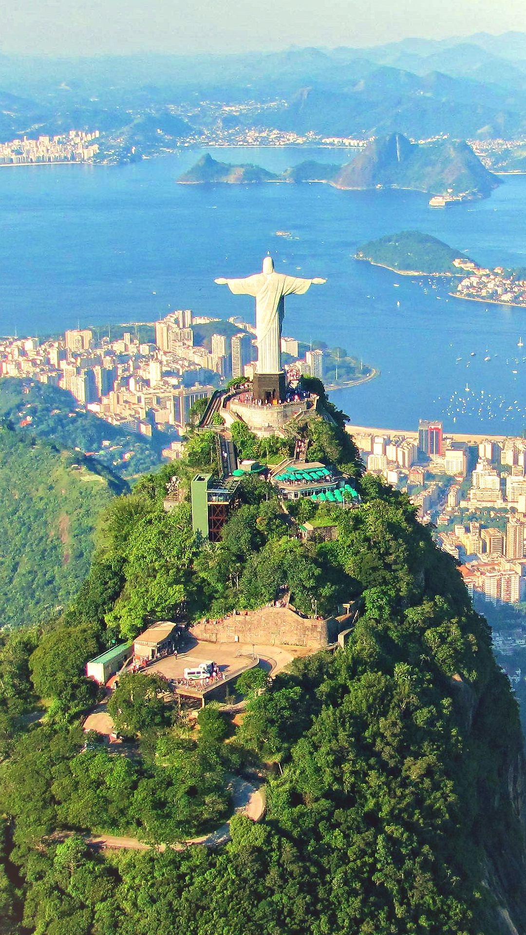 Christ the Redeemer, Marvelous craftsmanship, Icon of faith, Enigmatic silhouette, 1080x1920 Full HD Phone