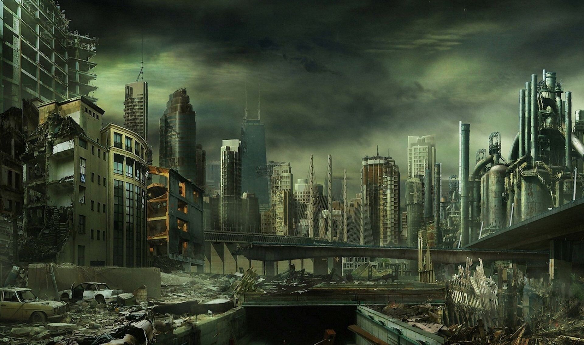 Abandoned City, Backgrounds, 1920x1140 HD Desktop