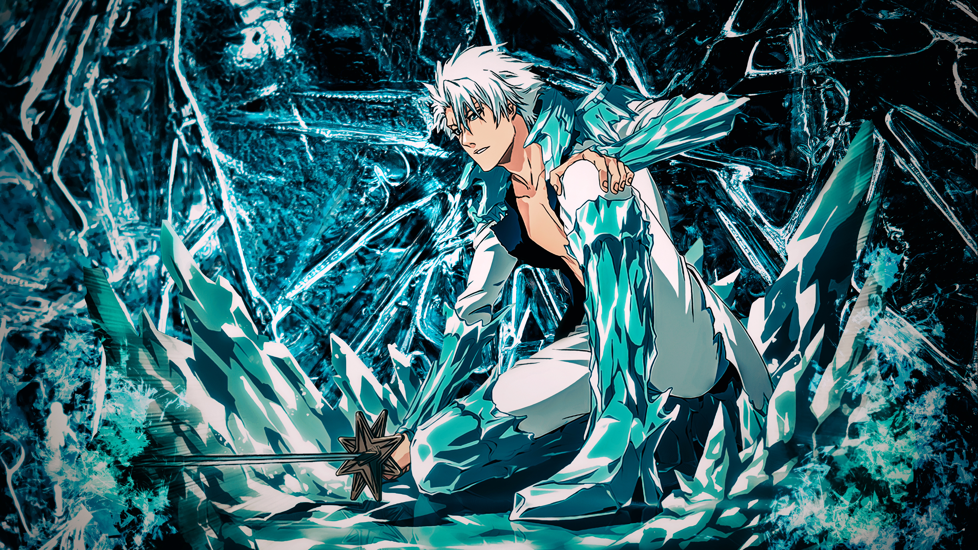 Hitsugaya, Adult anime wallpapers, Cool illustrations, Samurai style, 3840x2160 4K Desktop