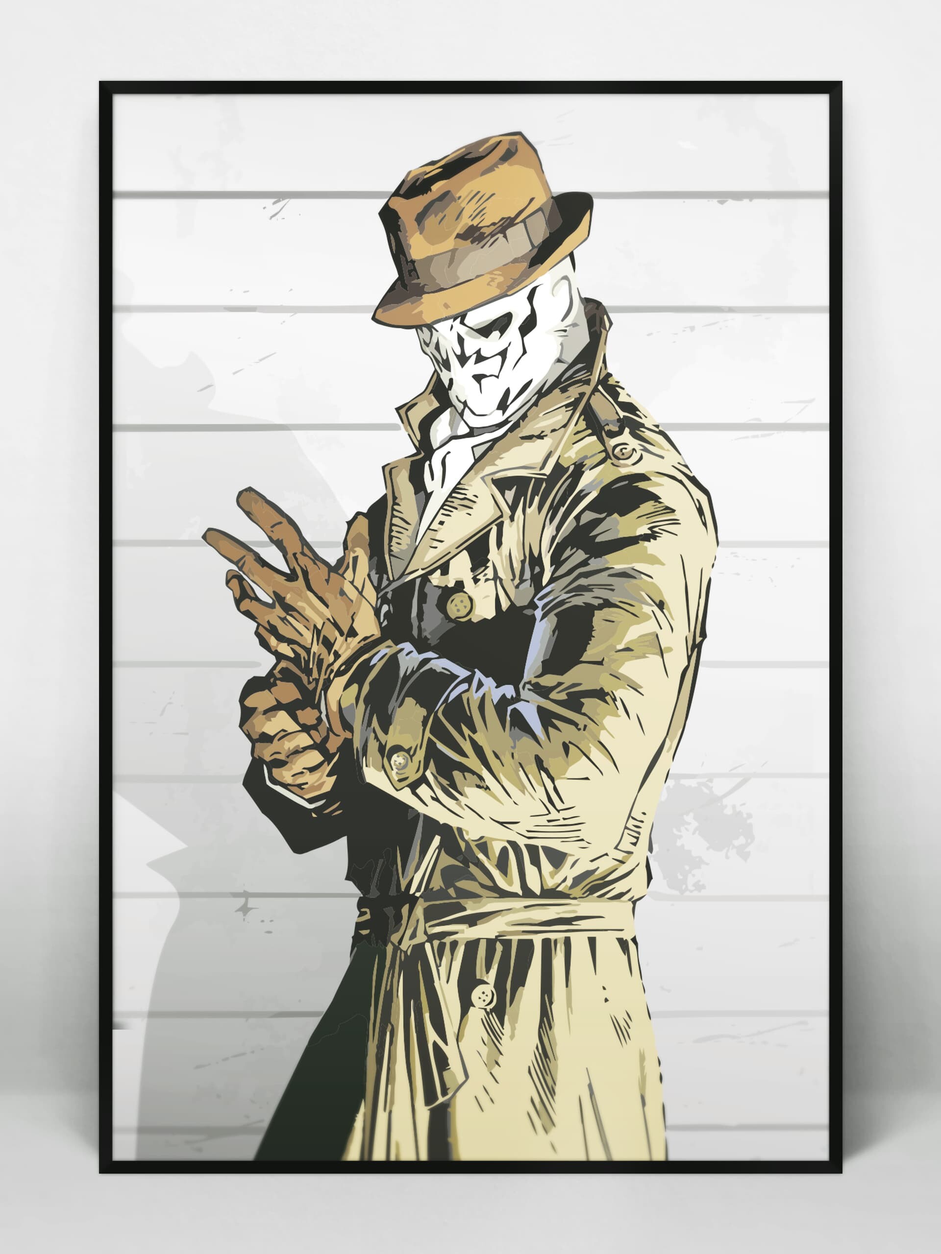 Artwork, Rorschach (Watchmen) Wallpaper, 1920x2560 HD Phone