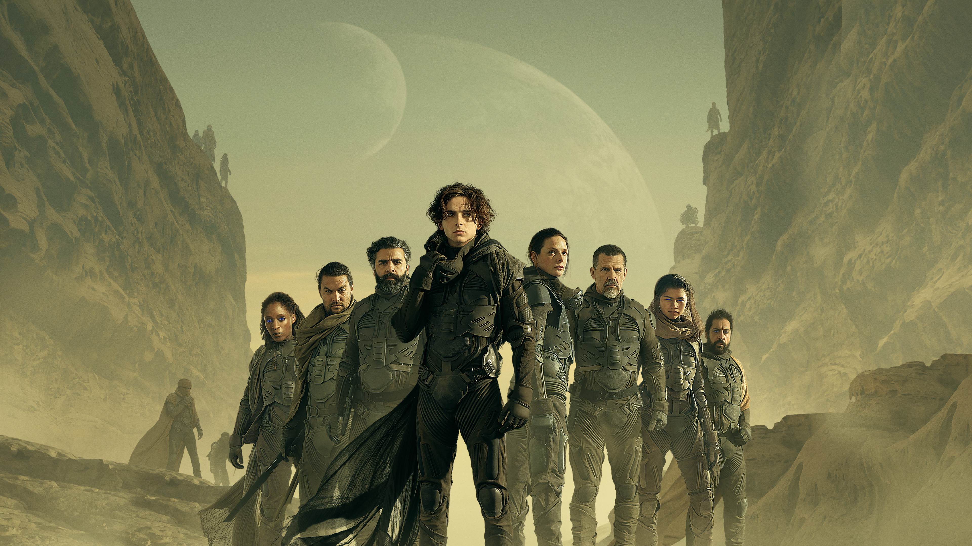 Dune wallpaper 4K, Javier Bardem, Josh Brolin, Rebecca Ferguson, 3840x2160 4K Desktop