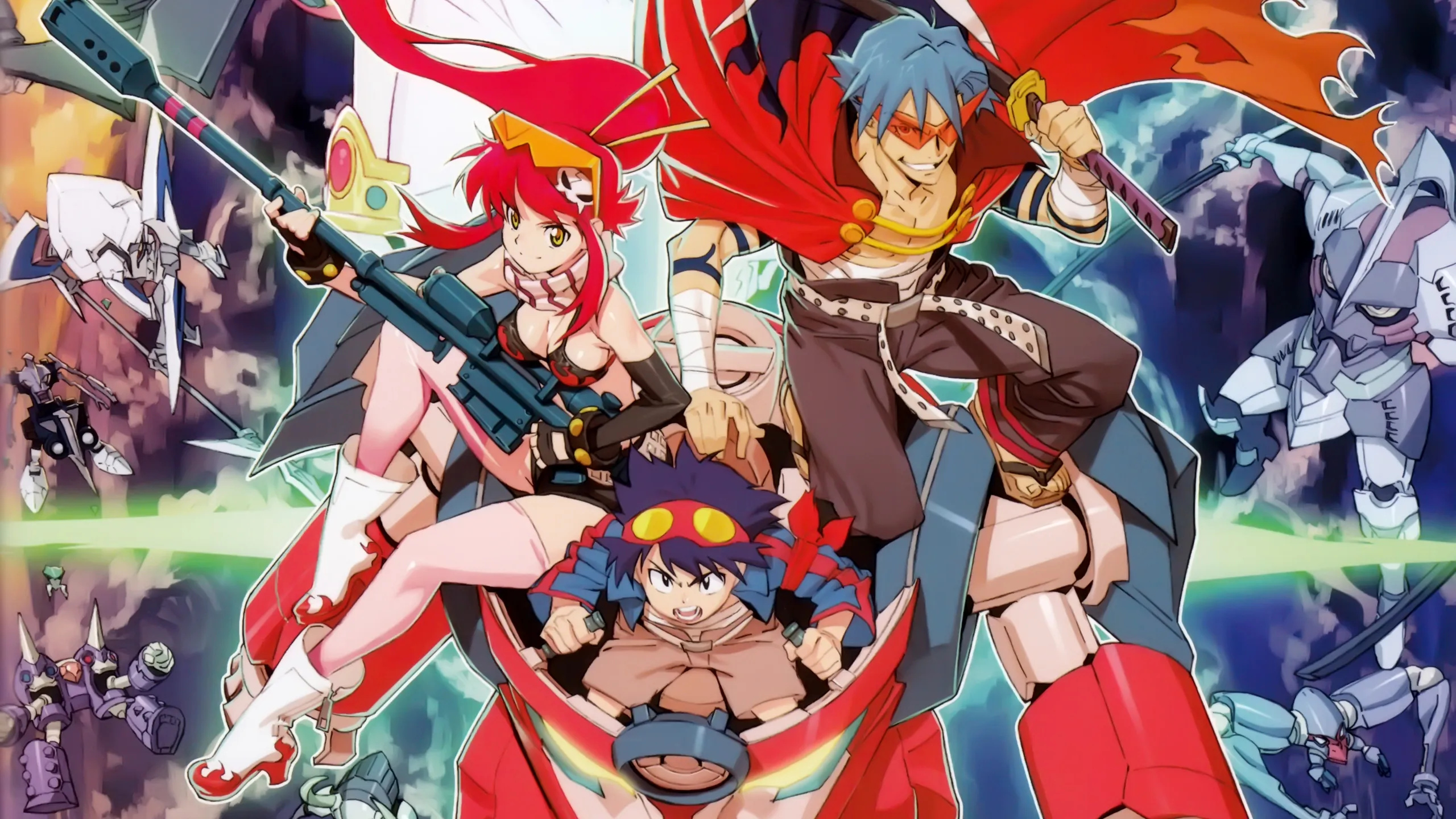 Tengen Toppa Gurren Lagann, Pachinko excitement, Officially revealed, Haruhichan exclusive, 2560x1440 HD Desktop