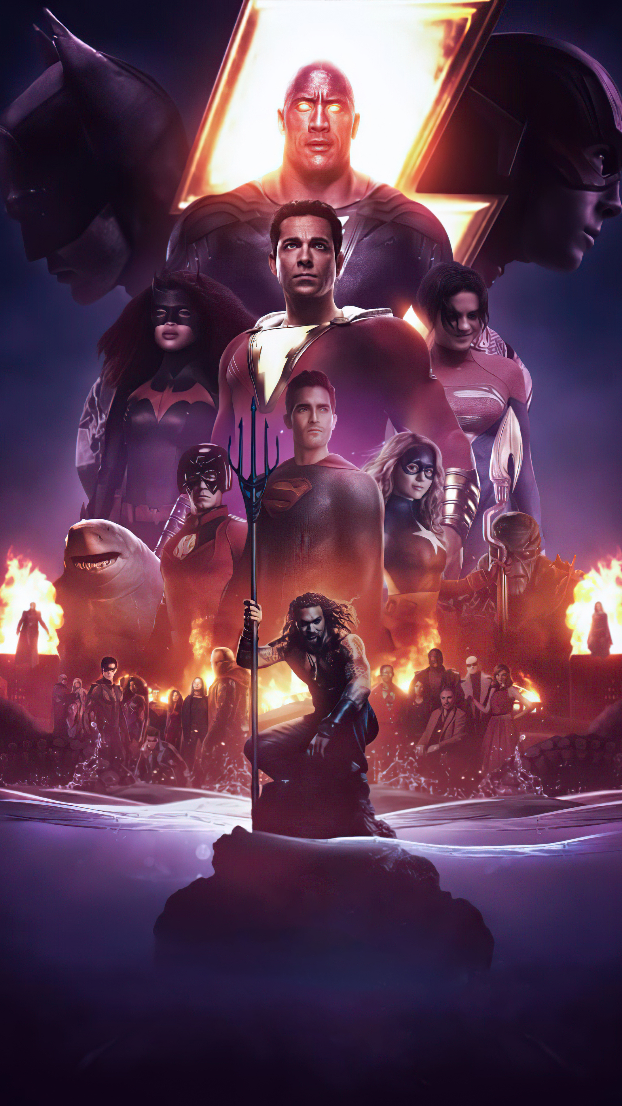 DC Fandome, Posters, Superheroes, Event, 2160x3840 4K Phone