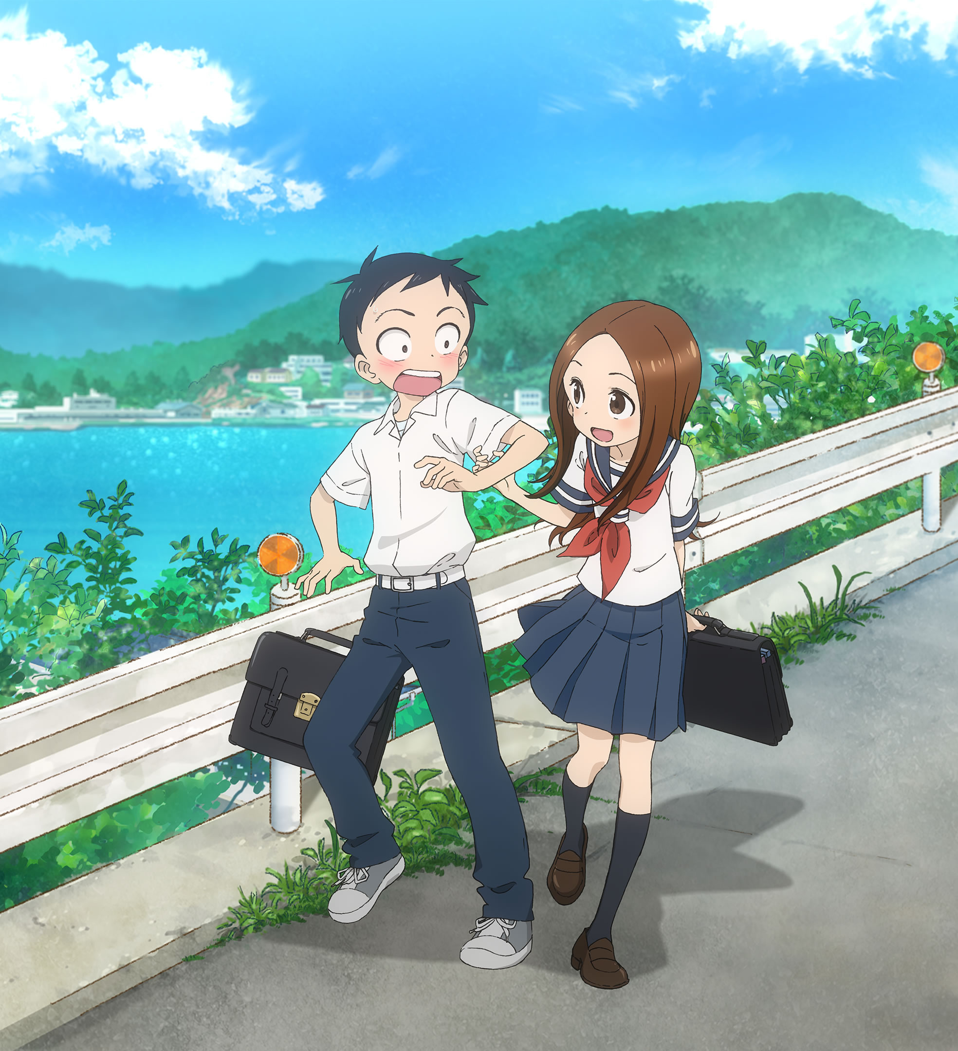 Karakai jouzu no Takagi-san, Zerochan anime image, Anime art style, Anime artwork, 1970x2160 HD Phone