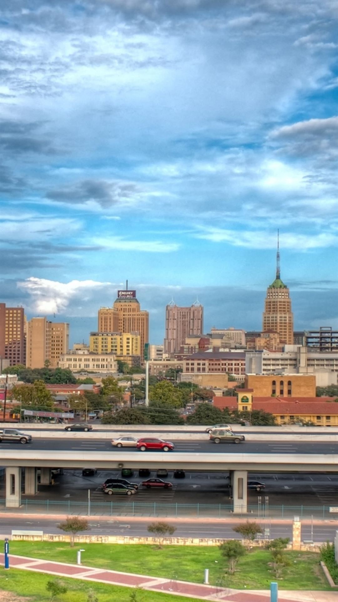 San Antonio Skyline, Travels, iPhone wallpapers, Free download, 1080x1920 Full HD Phone