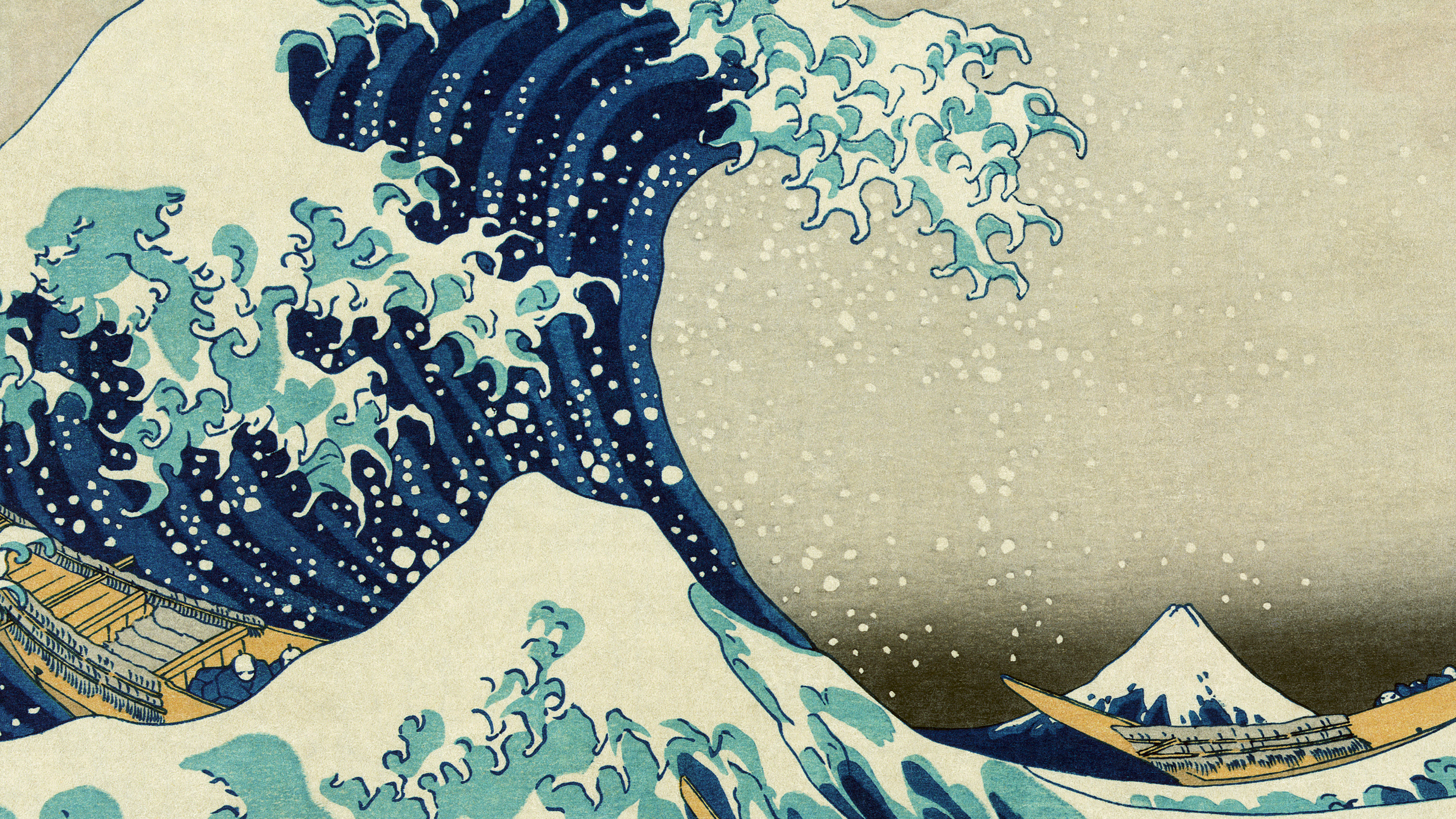 Great Wave off Kanagawa, Wallpaper, 3840x2160 4K Desktop