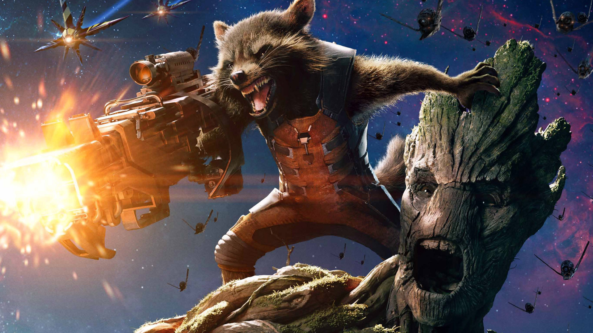 Groot, Rocket Raccoon Wallpaper, 1920x1080 Full HD Desktop