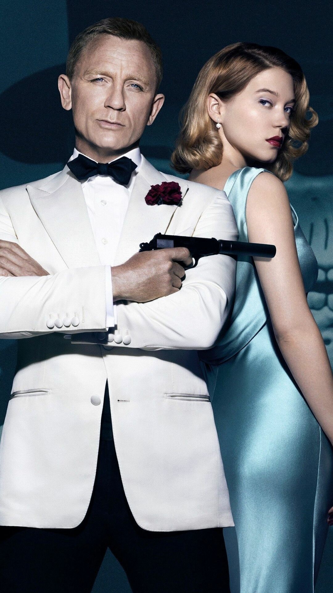 Lea Seydoux and Daniel Craig, James Bond Wallpaper, 1080x1920 Full HD Phone