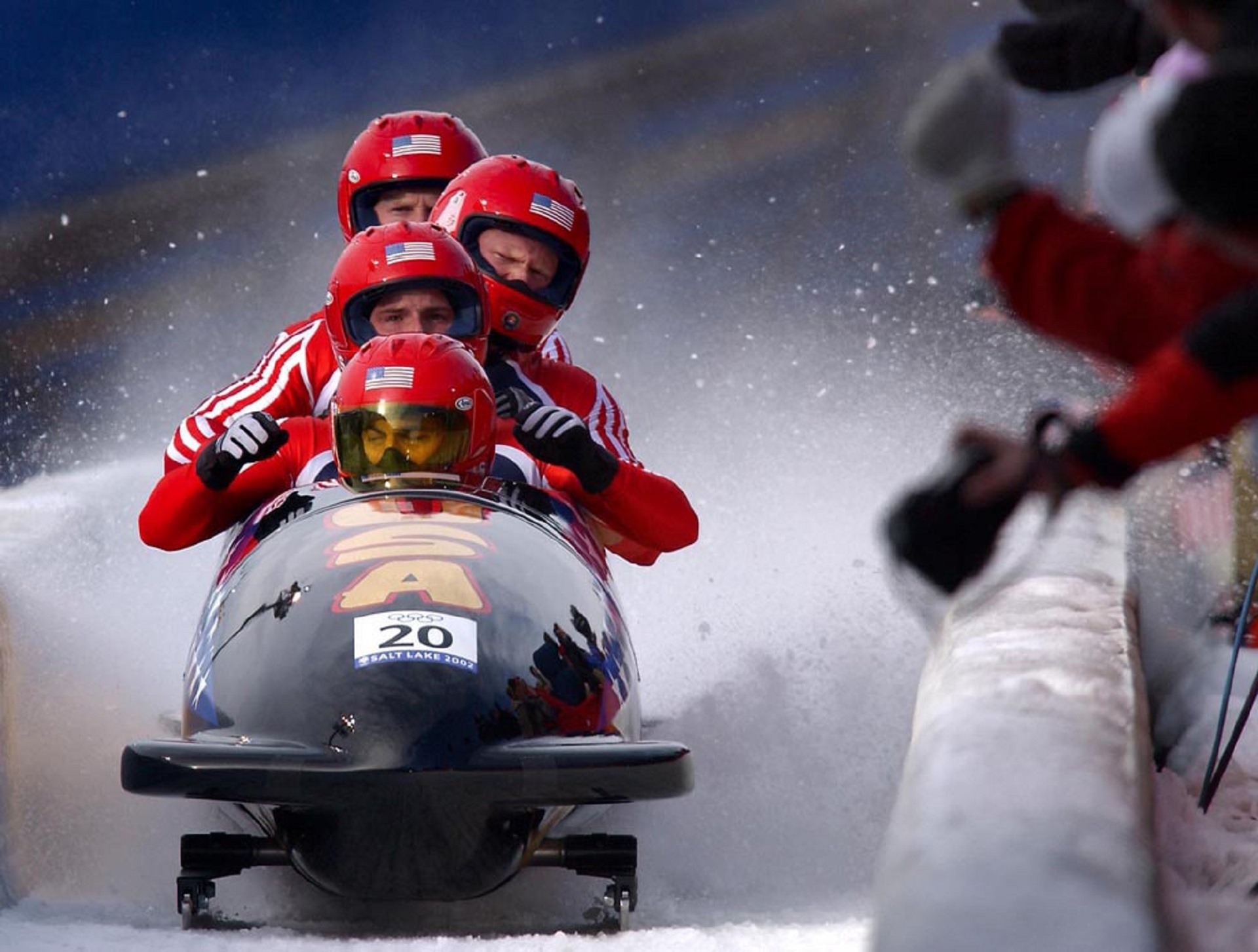 2002 Salt Lake Olympics, Bobsleigh Wallpaper, 1920x1460 HD Desktop