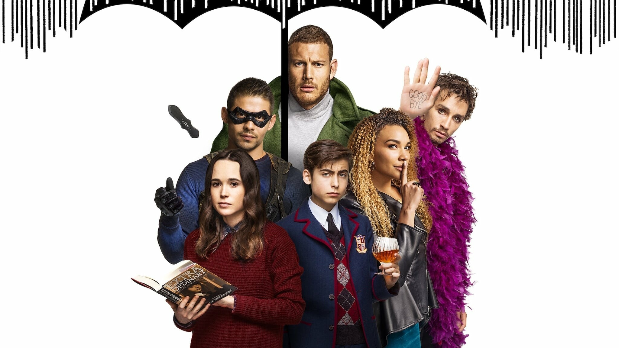 Supernatural drama, The Umbrella Academy, Unique powers, Mysterious intrigue, 2050x1160 HD Desktop