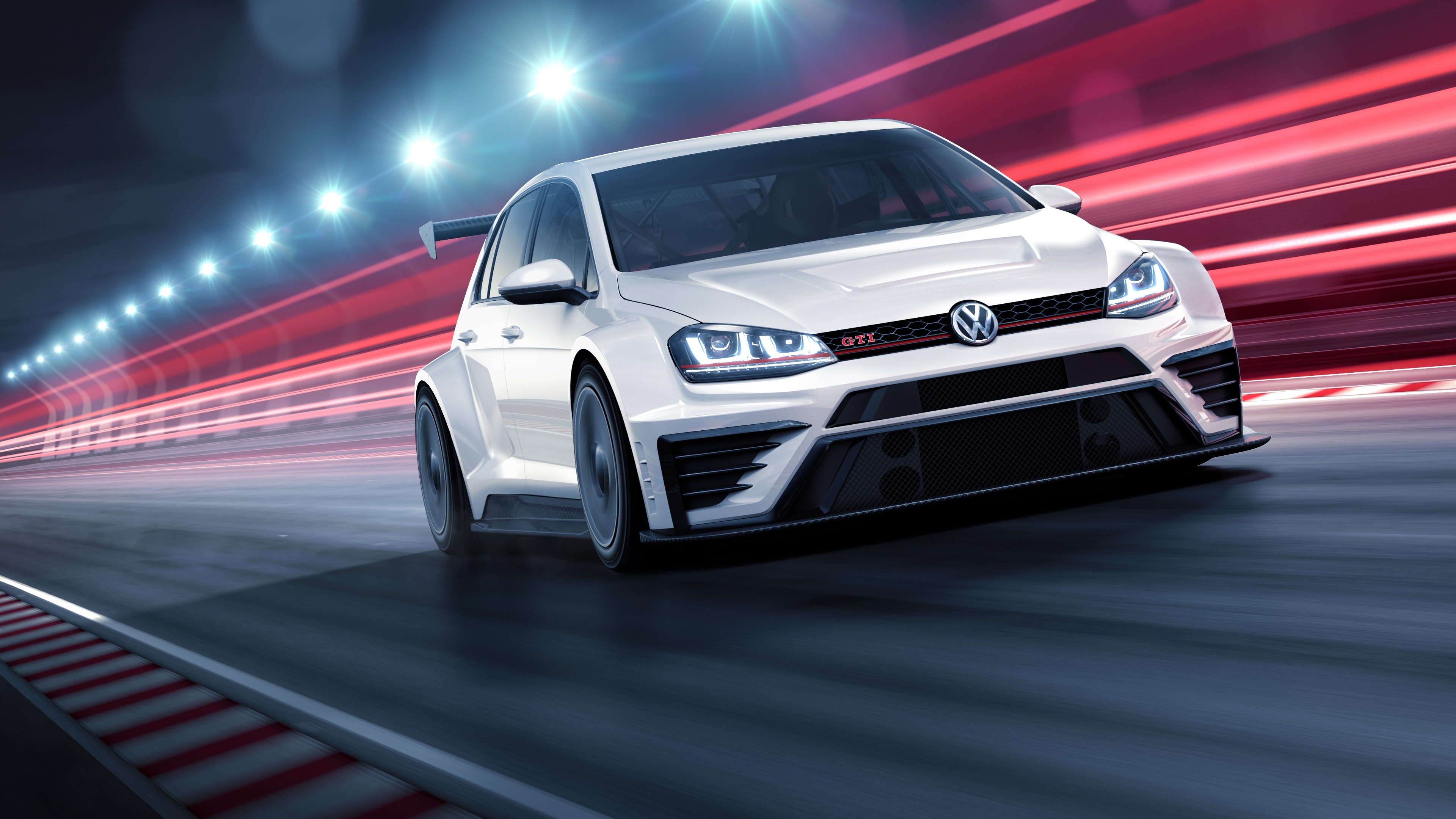 Racecar, Volkswagen Golf Wallpaper, 3840x2160 4K Desktop