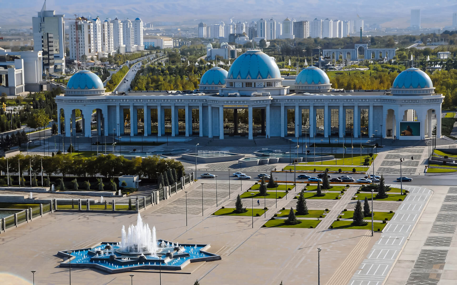 Ruhyyet Palace, Ashgabat Wallpaper, 1920x1200 HD Desktop