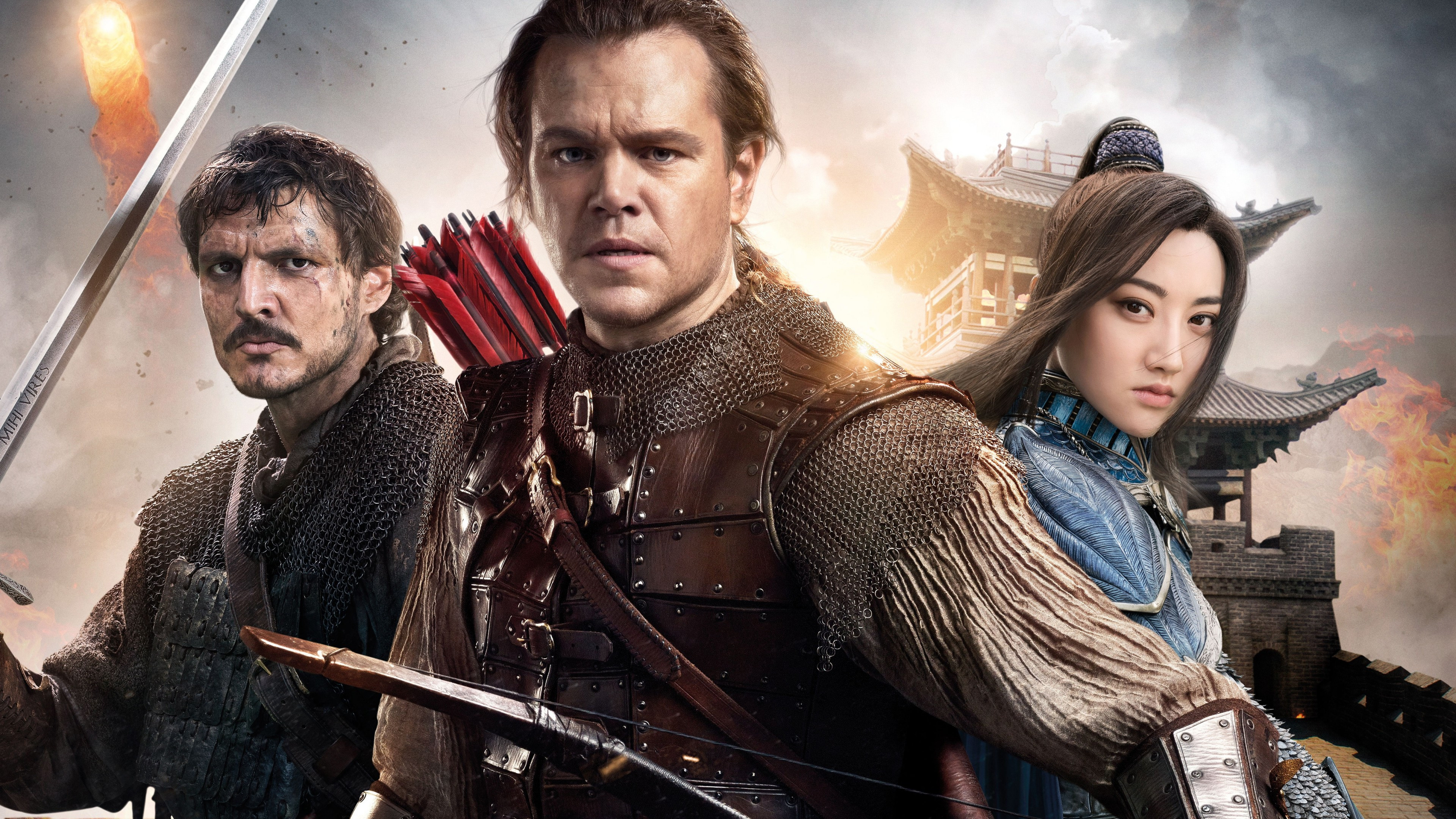 The Great Wall, UHD TV Wallpaper, Matt Damon, Pedro Pascal, 3840x2160 4K Desktop