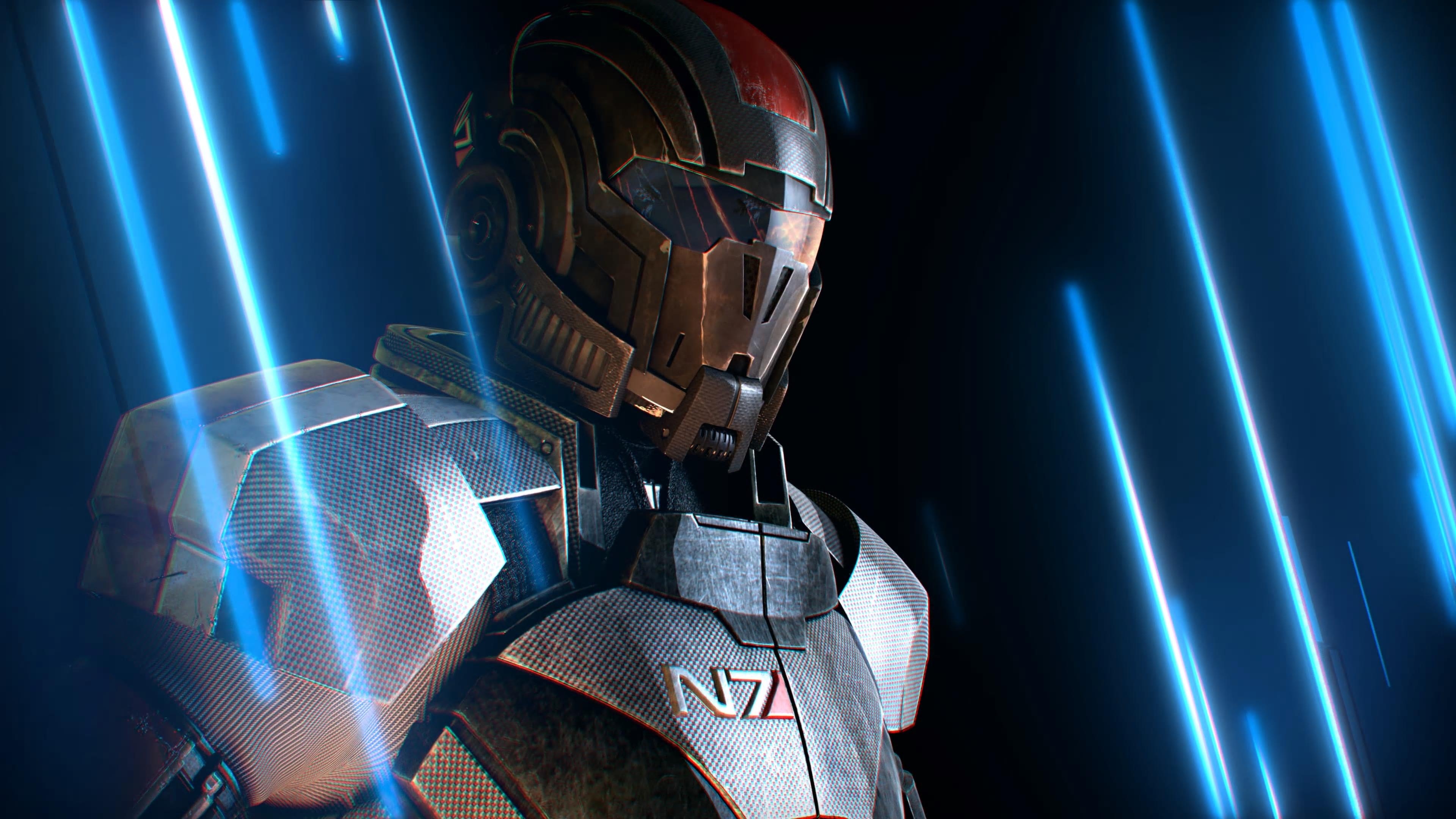 N7 armor, Mass Effect 3 Wallpaper, 3840x2160 4K Desktop