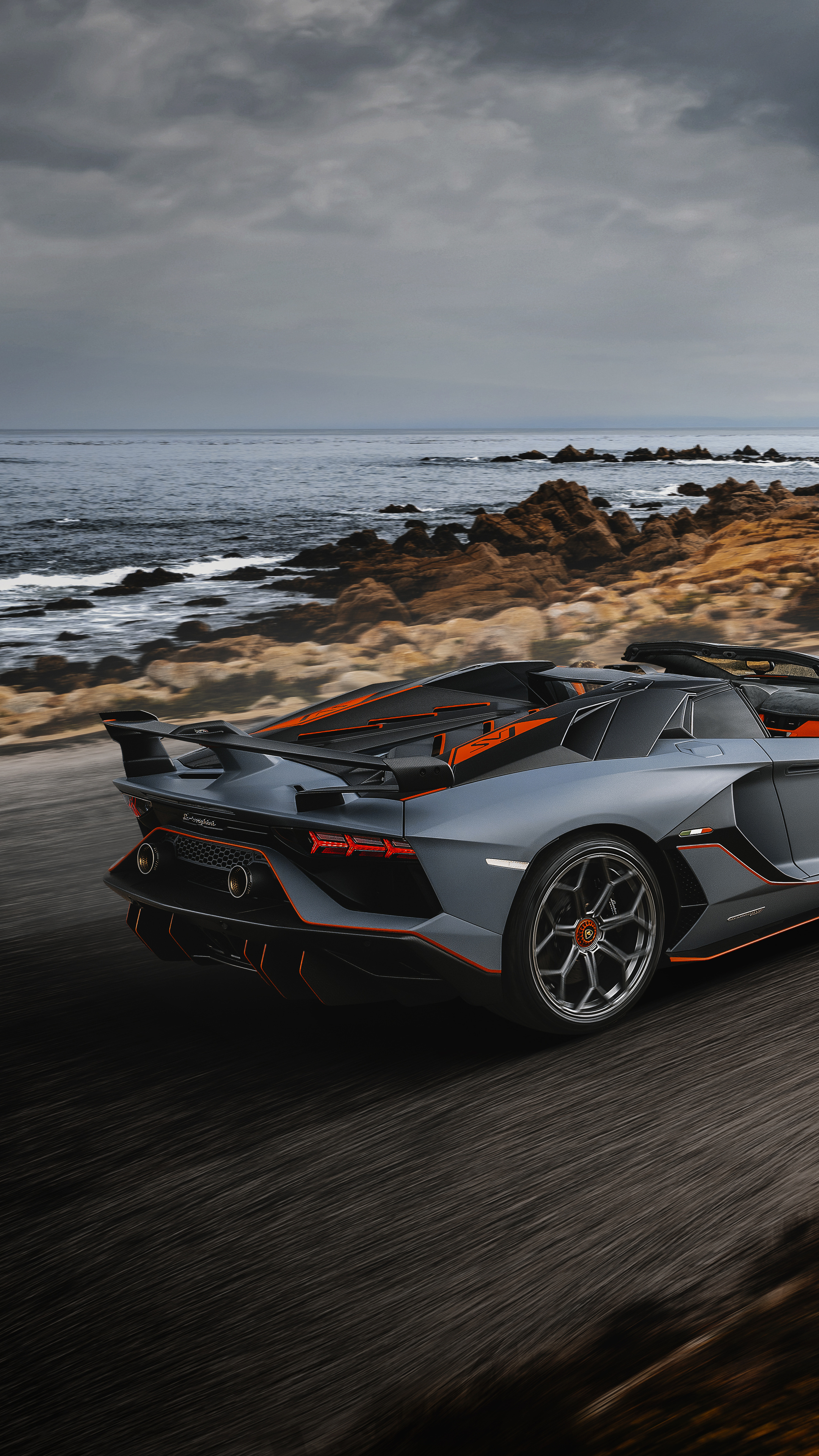 SVJ 63 Roadster, Lamborghini Aventador Wallpaper, 2160x3840 4K Phone