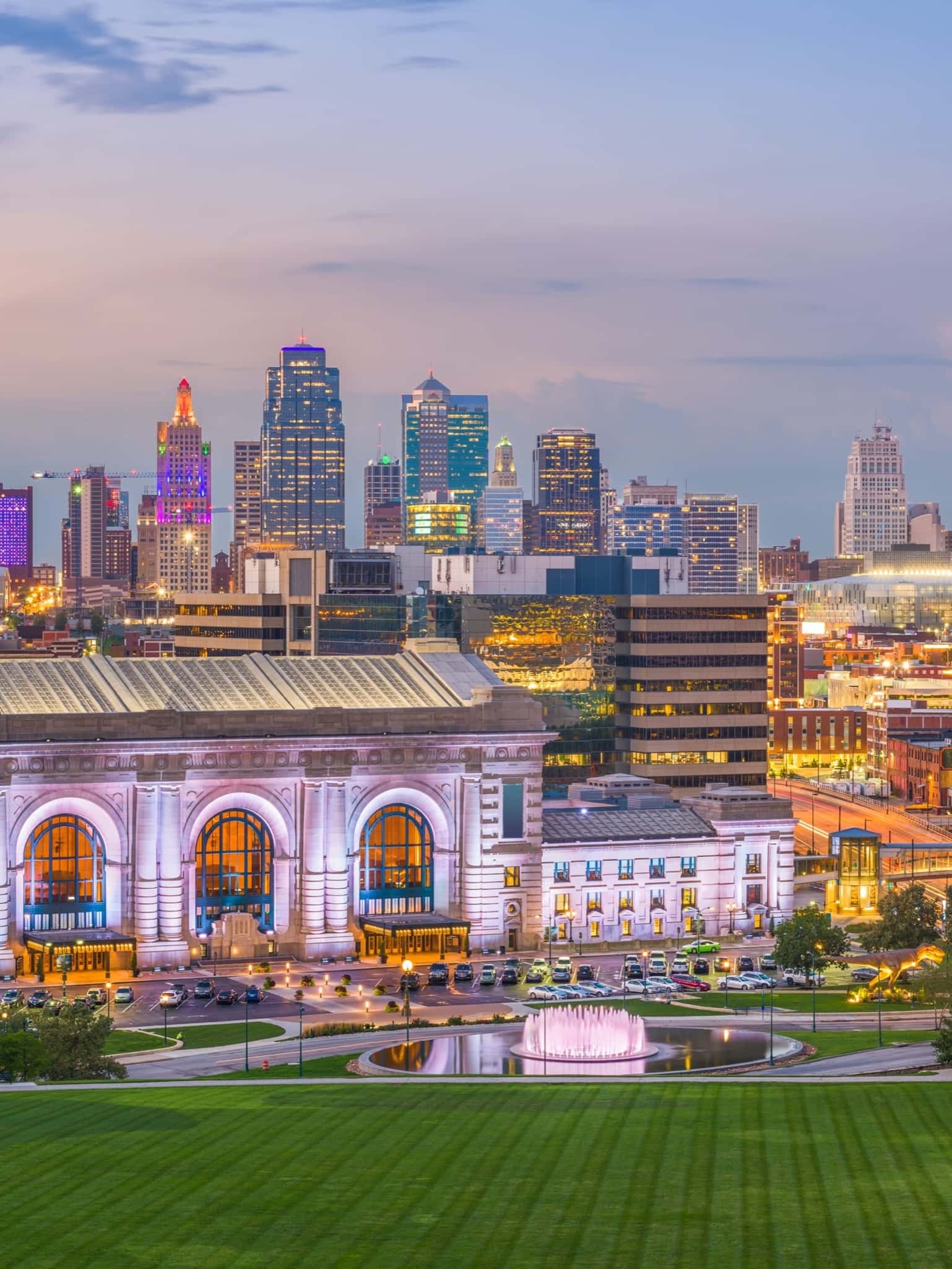 Kansas City Skyline, Account recovery, Security Bank of Kansas City, 1540x2050 HD Phone