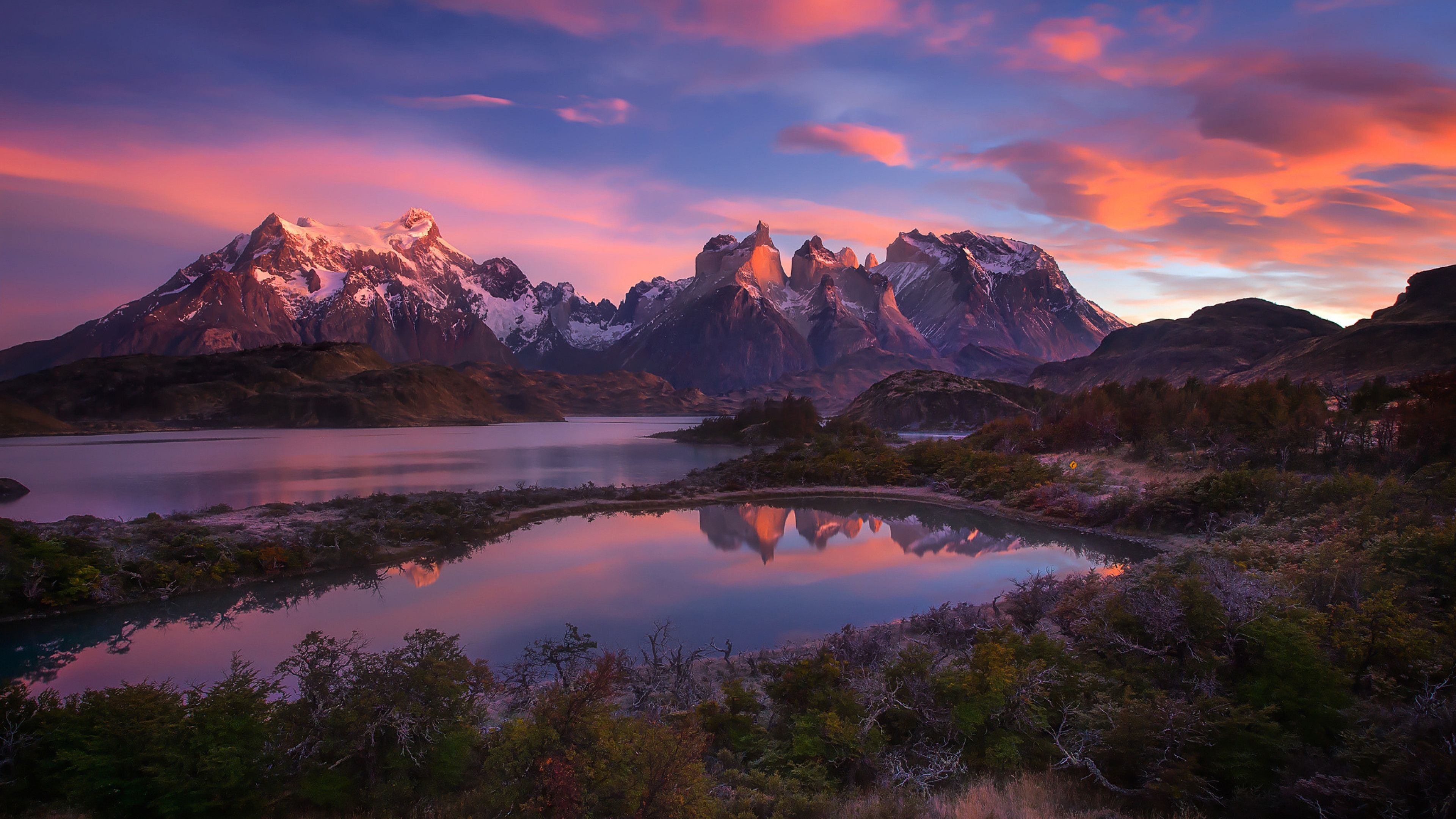 Patagonia, Wallpapers, Backgrounds, Travels, 3840x2160 4K Desktop