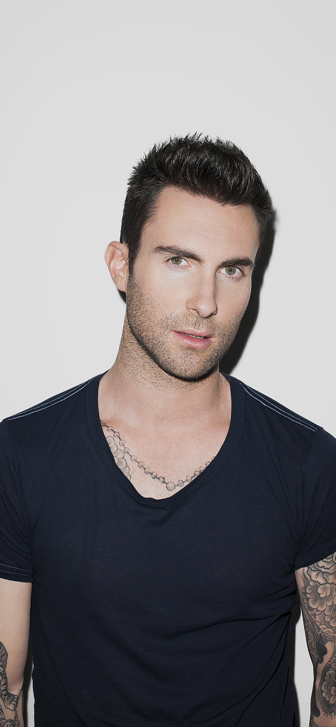 Adam Levine, iPhone 11 wallpaper, Tattooed musician, Rockstar charisma, 1130x2440 HD Phone