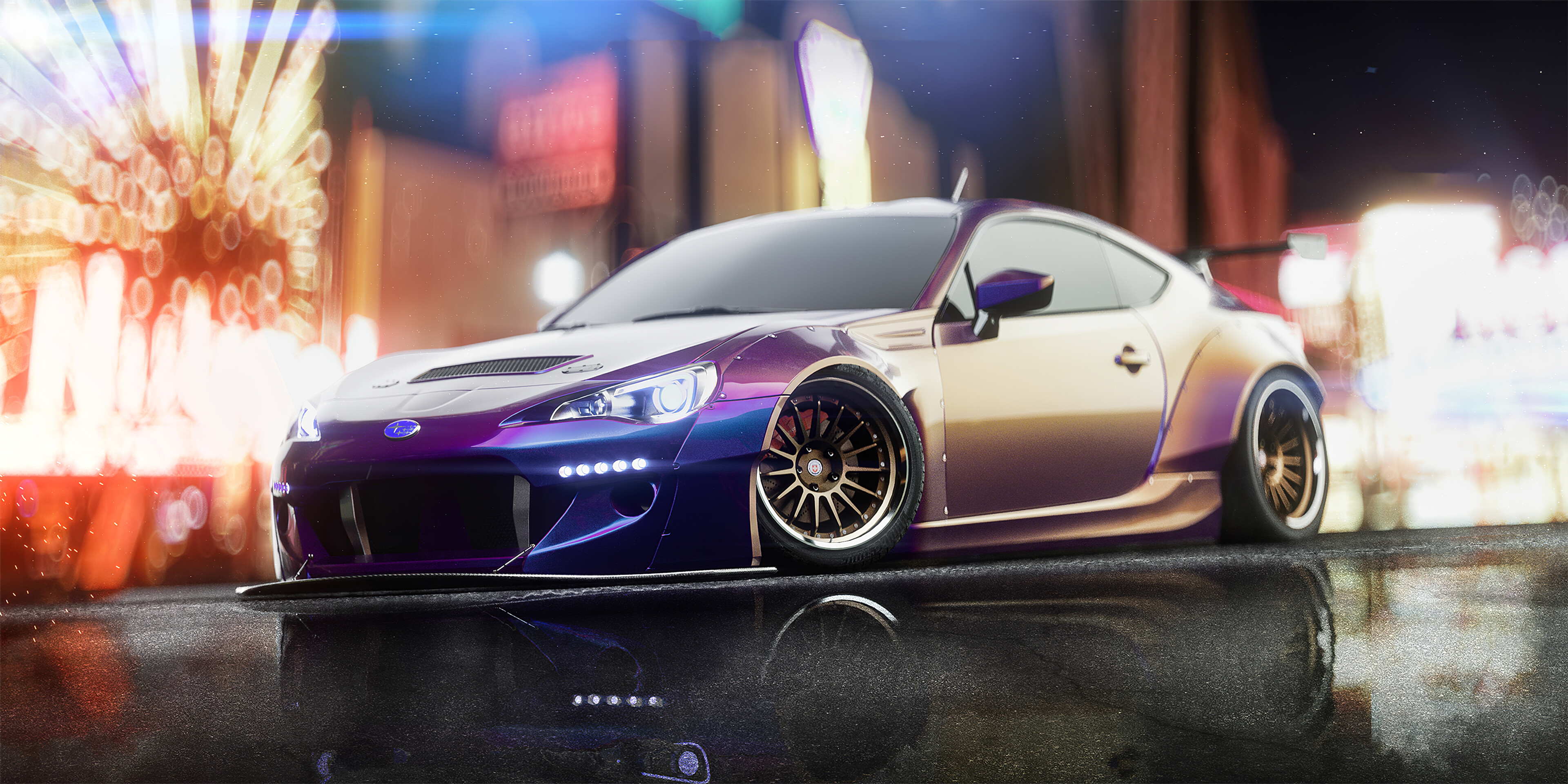 BRZ, Subaru Wallpaper, 3840x1920 Dual Screen Desktop