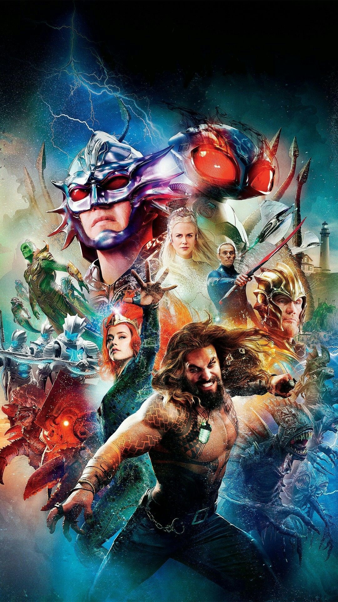 Animated Aquaman photos, Aquaman 2018, Doctor Who fan art, Nicole Kidman, 1080x1920 Full HD Phone