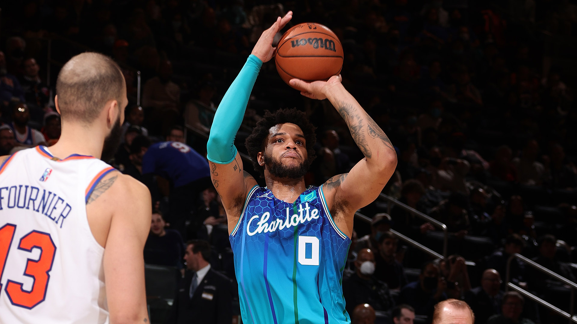 Miles Bridges, Hornets vs. Knicks, Jan 17 2022, Game scores, 1920x1080 Full HD Desktop