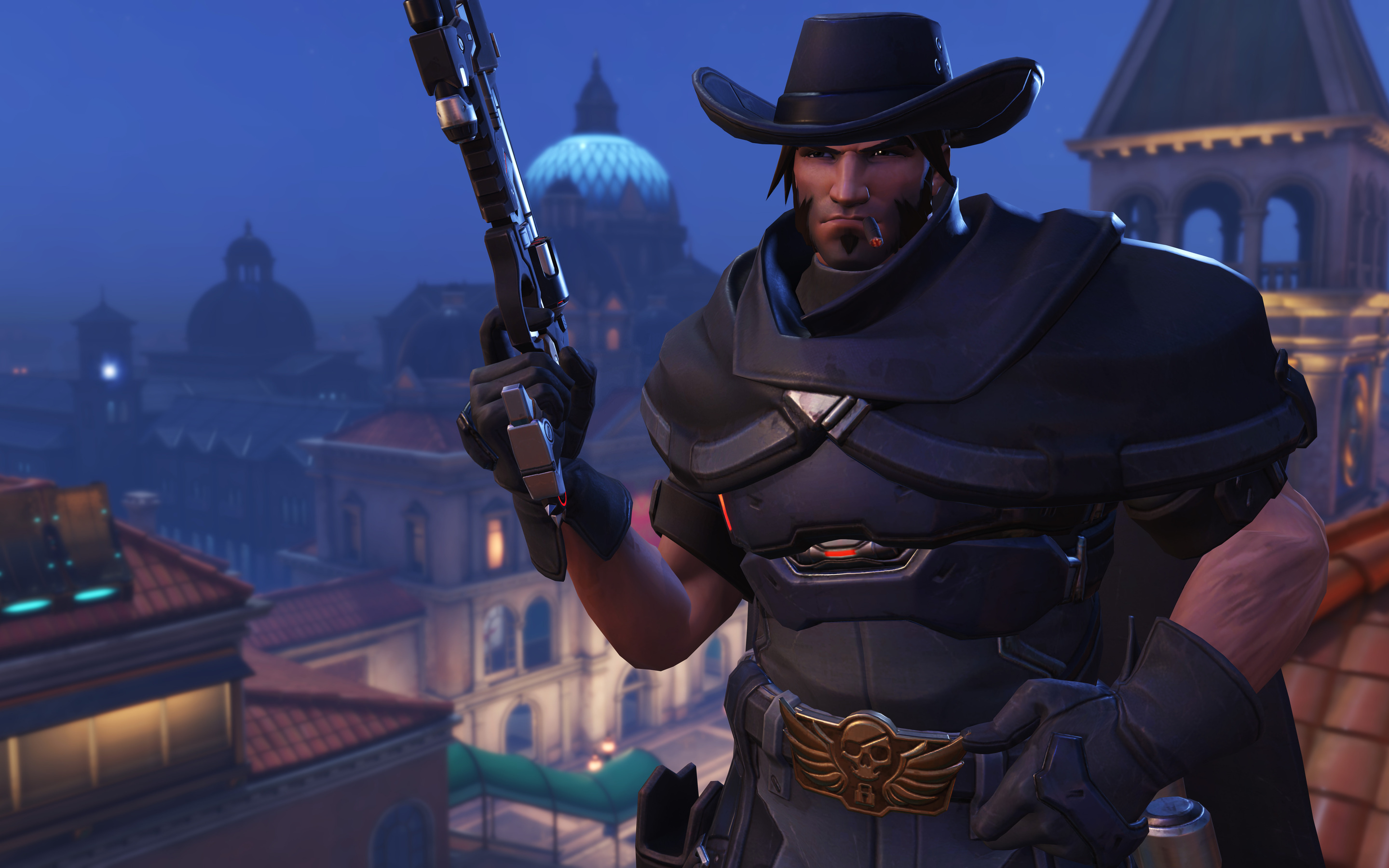 Overwatch McCree, Minimal wallpaper, Gaming hero, Sharpshooter, 2880x1800 HD Desktop