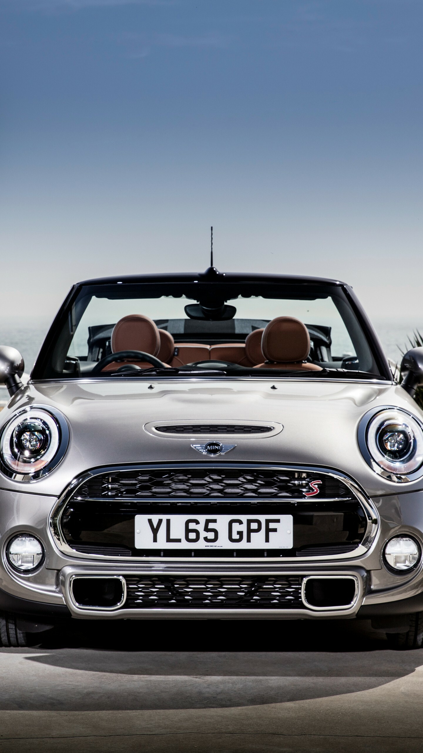 Mini Cooper S Cabrio, Cabriolet silver cars, 1440x2560 HD Phone