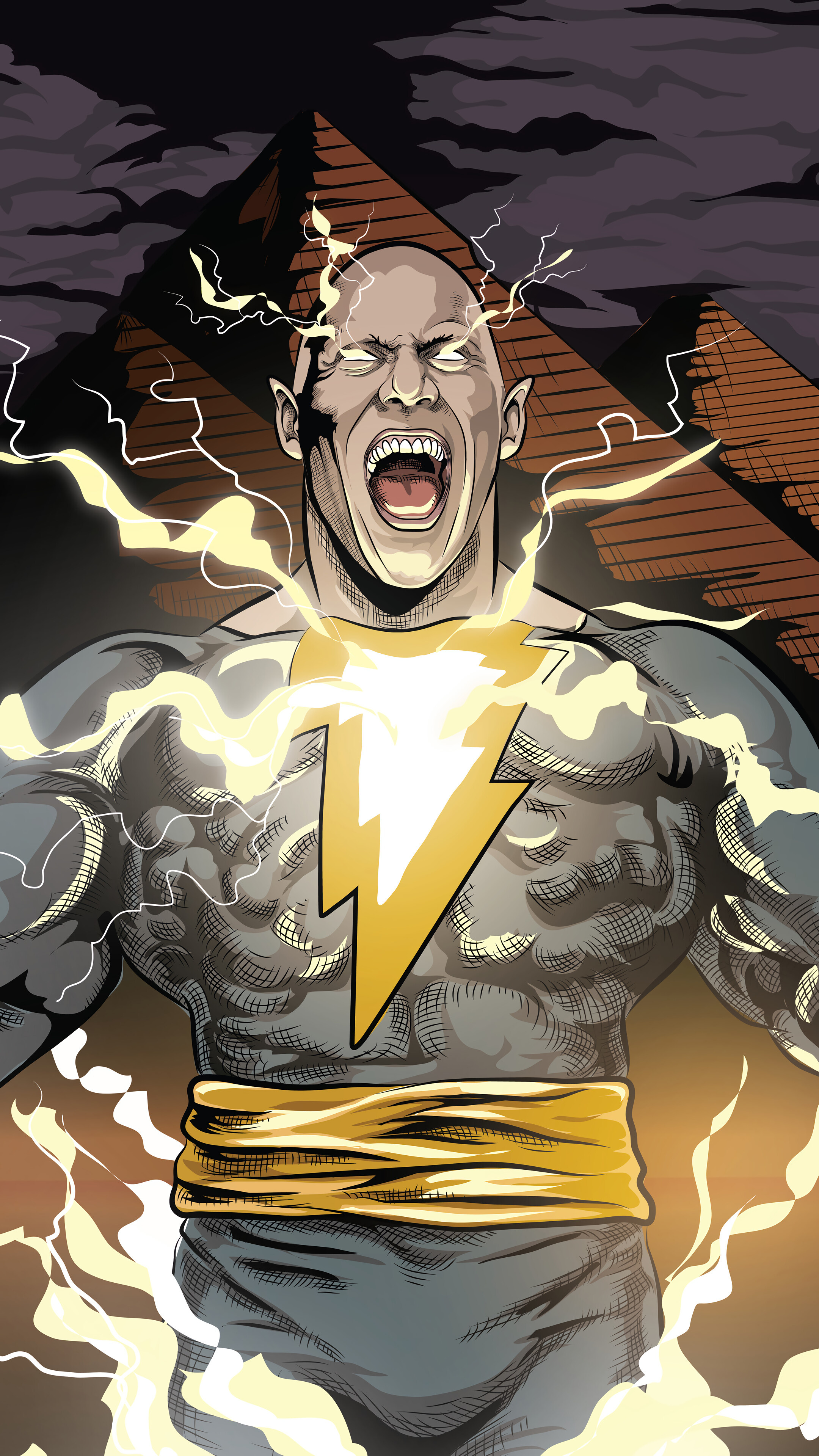 Black Adam movie, Phone wallpaper, Dwayne Johnson, 2160x3840 4K Phone