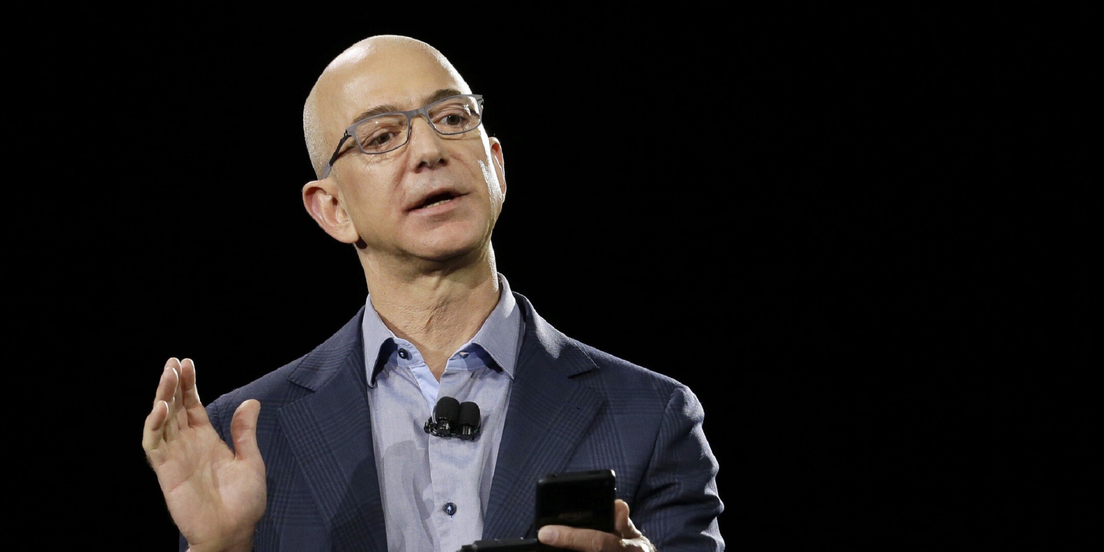 Jeff Bezos, Laptop wallpaper, Personalized backgrounds, Tech-inspired, 2160x1080 Dual Screen Desktop