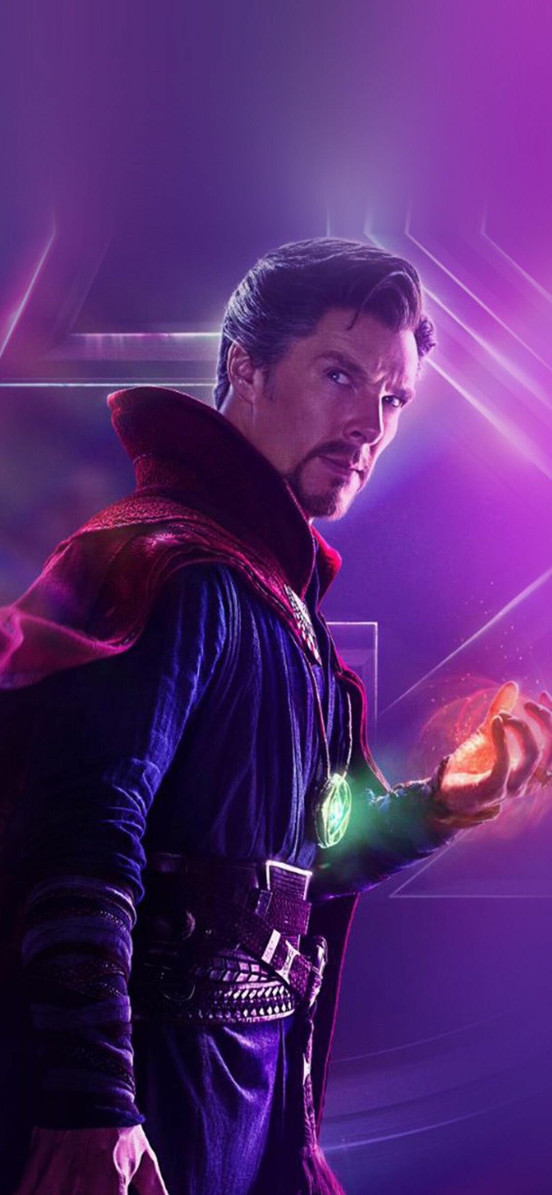 Avengers-themed Doctor Strange artwork, Vibrant and colorful, Marvel hero design, CoWallpaperPapers. co, 1130x2440 HD Phone