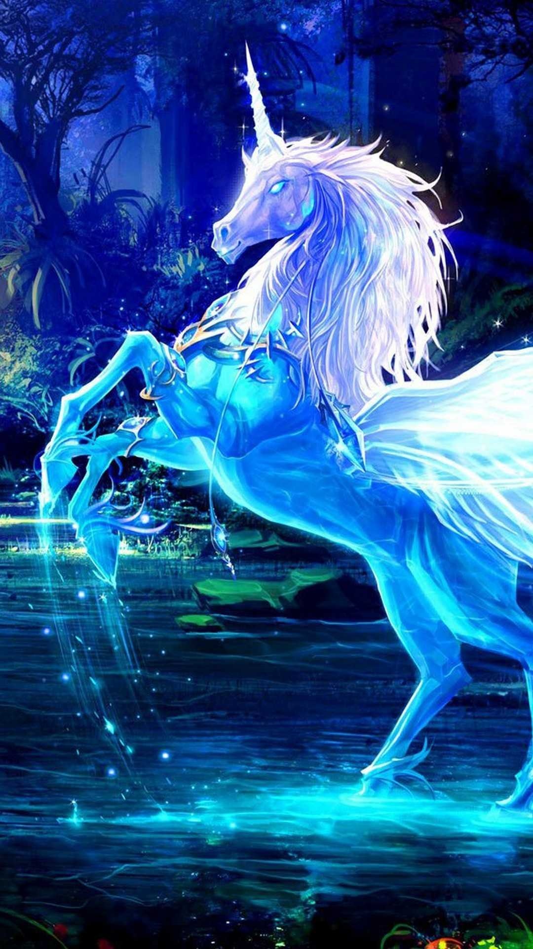 Digital art unicorn, 4k wallpapers, Artistic masterpiece, Fantasy elegance, 1080x1920 Full HD Phone